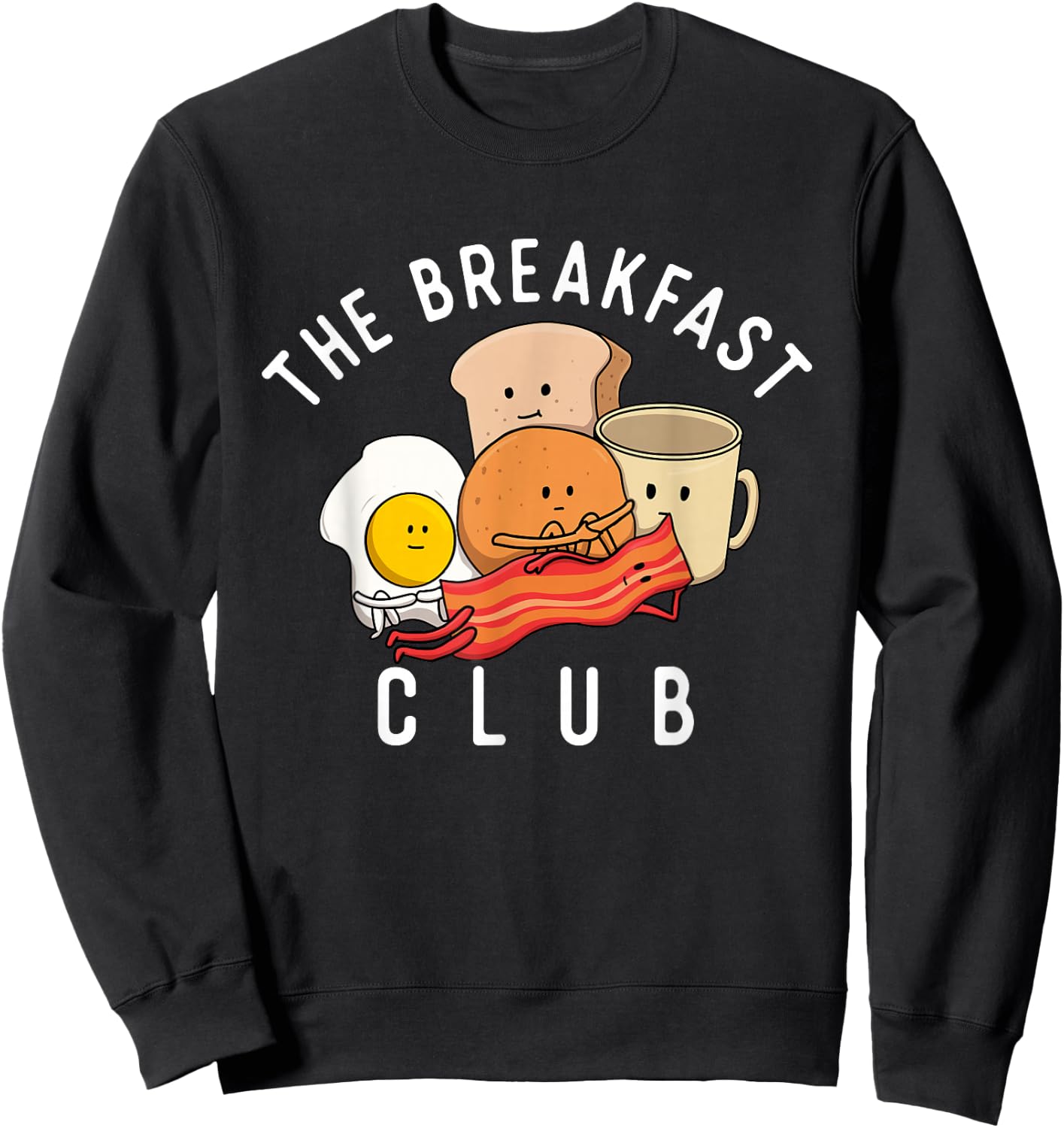 The Breakfast Club - Bacon Lover BBQ Pork Grilling Sweatshirt - Sweatshirt | Black