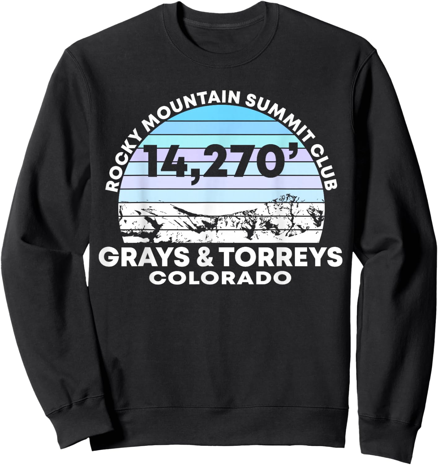 Rocky Mountain Grays and Torreys Colorado Summit Club Sweatshirt - Sweatshirt | Black