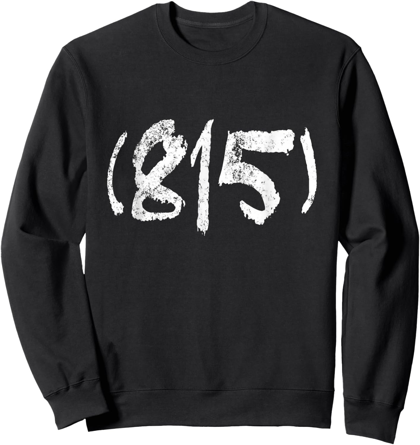 Rockford 815 Area Code Sweatshirt - Sweatshirt | Black