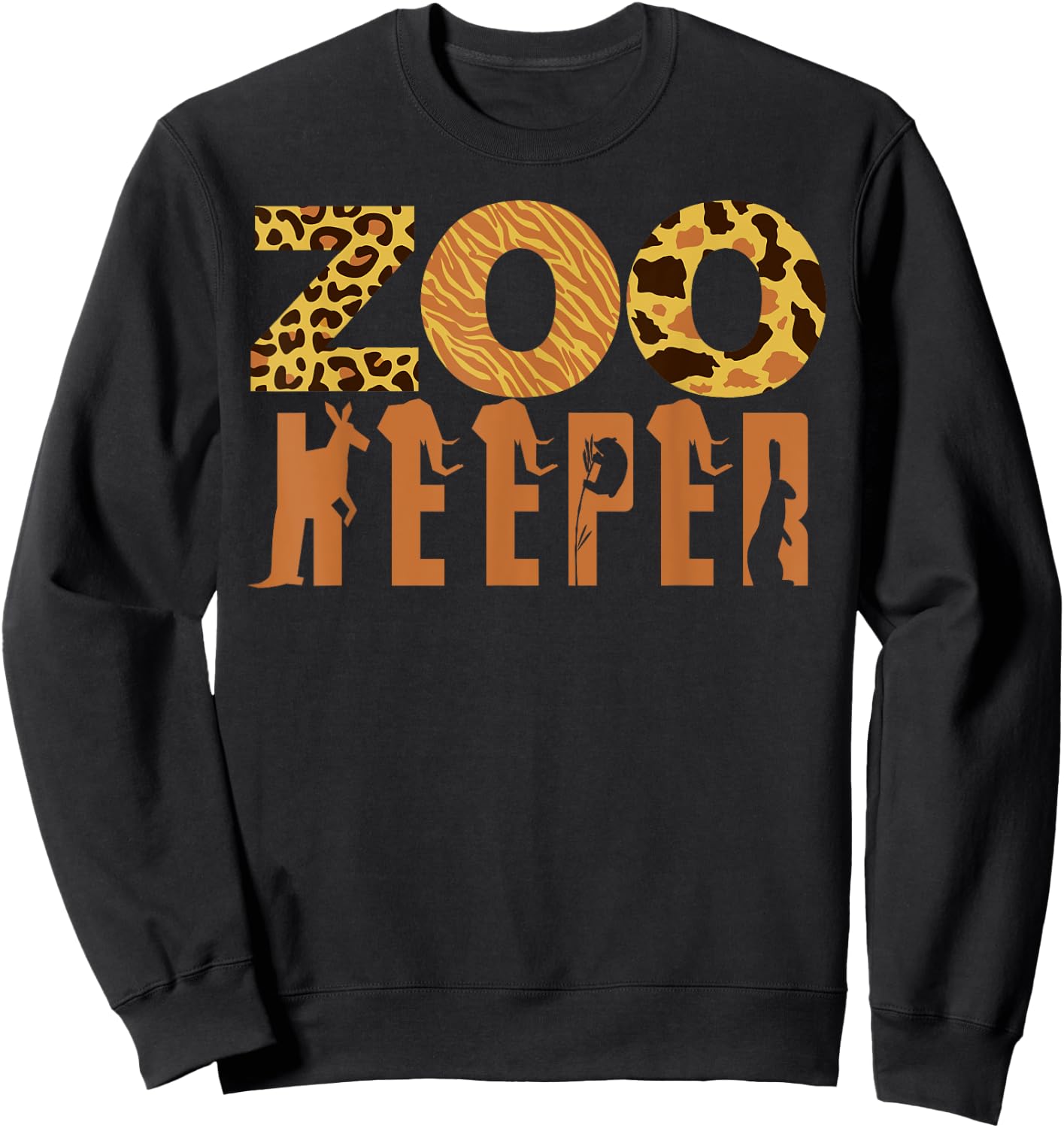 Zoo Keeper Animal Love Shirt Jungle Safari Explorer DIY Gift Sweatshirt - Sweatshirt | Black