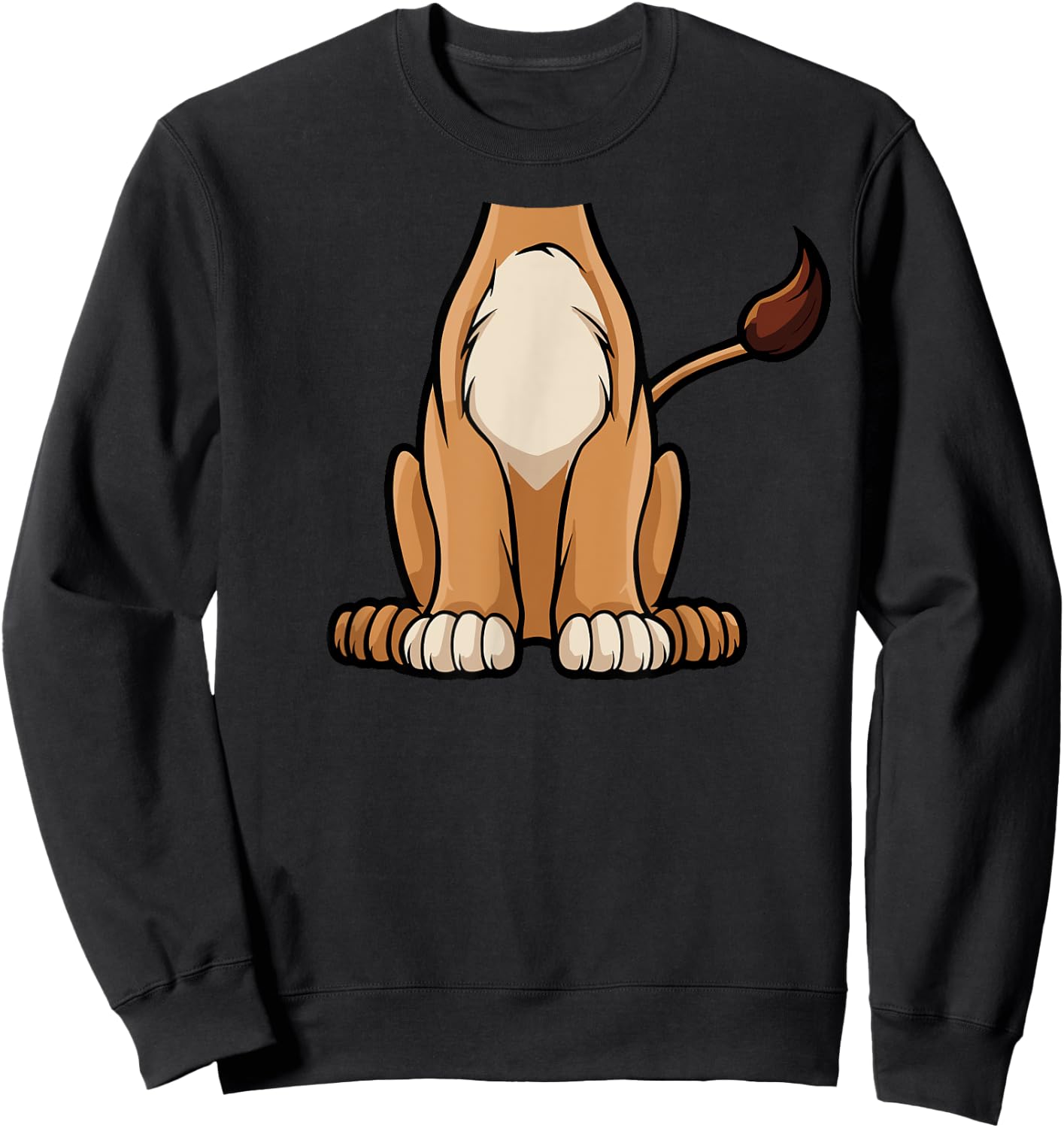 Lion Halloween Outfit Funny Simple Kids Costume Sweatshirt - Sweatshirt | Black