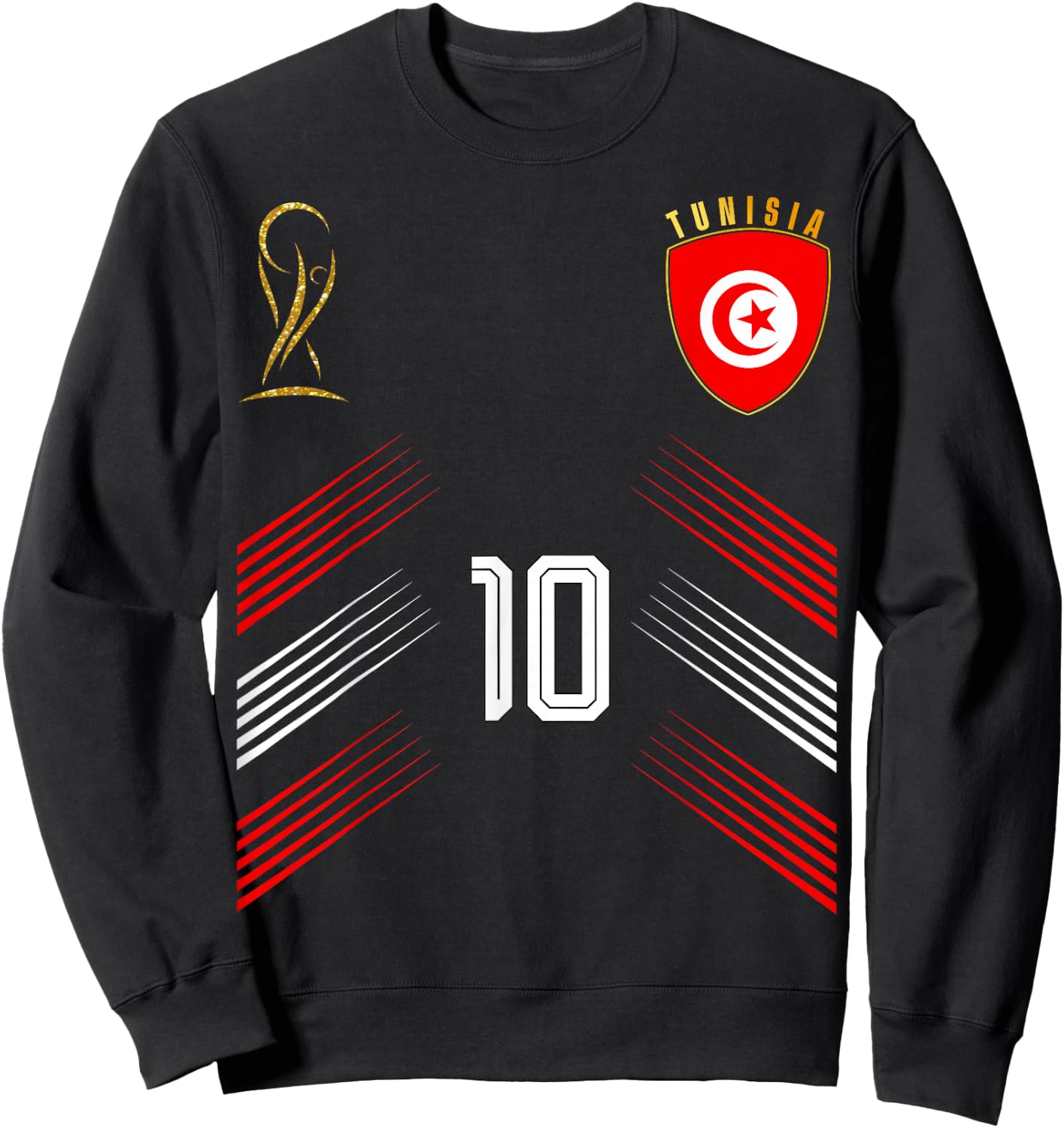 Tunisia Flag Tunisian Pride Lovers Retro Sweatshirt - Sweatshirt | Black