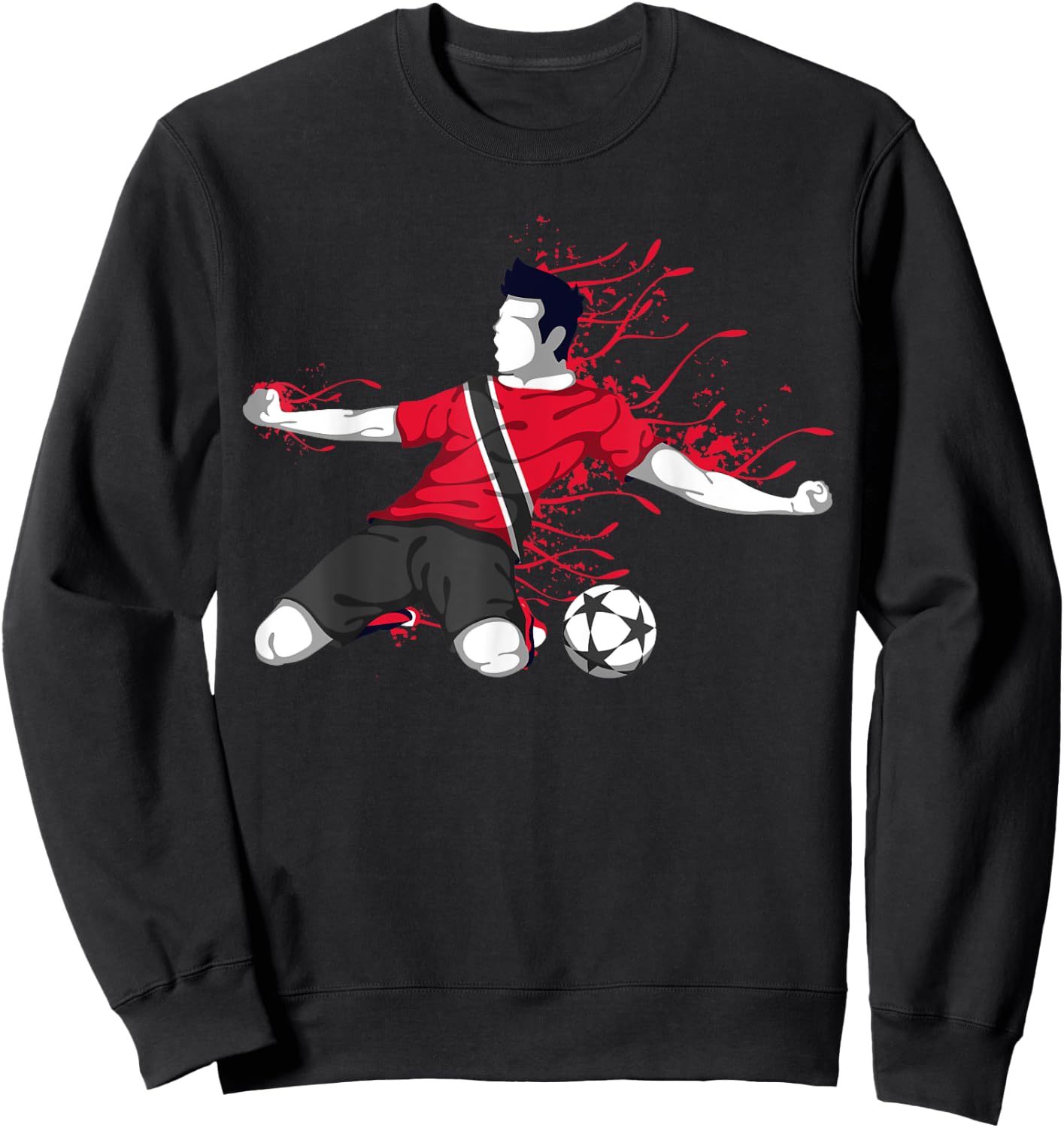 Trinidad and Tobago Soccer Trinidadian Flag Football Lovers Sweatshirt - Sweatshirt | Black