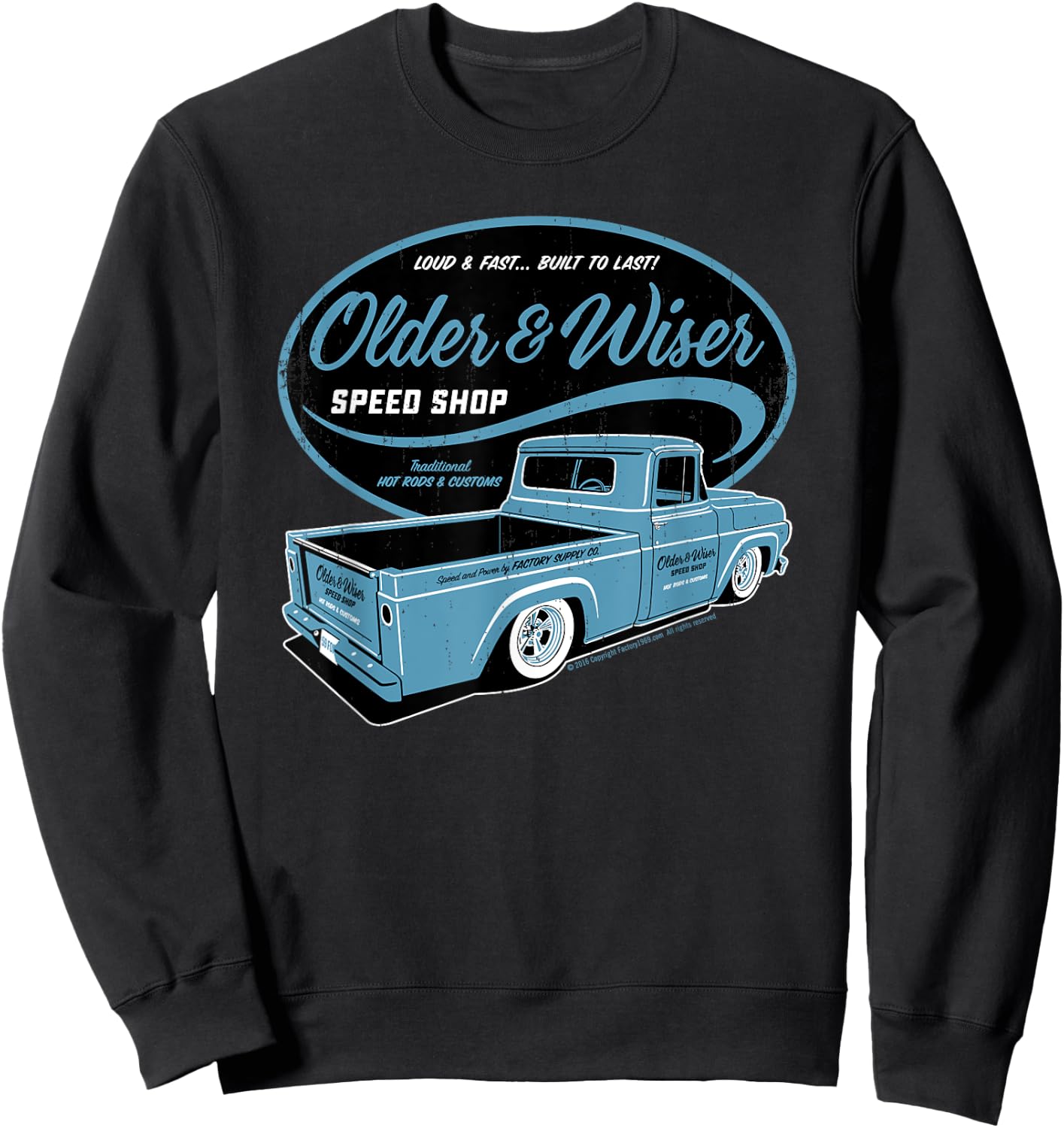 Older & Wiser Speed Shop OW008 Sweatshirt - Sweatshirt | Black