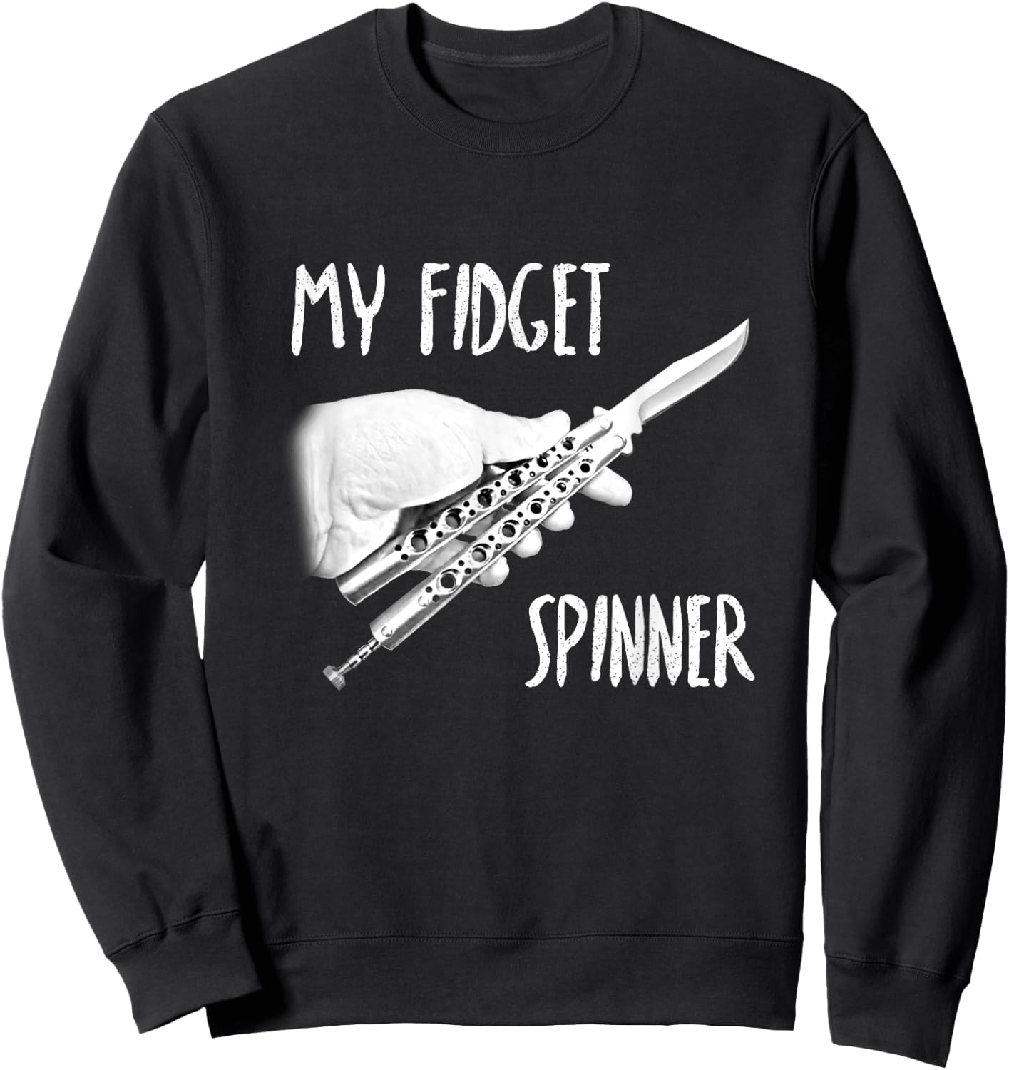 My Fidget Spinner Balisong Sweatshirt - Sweatshirt | Black