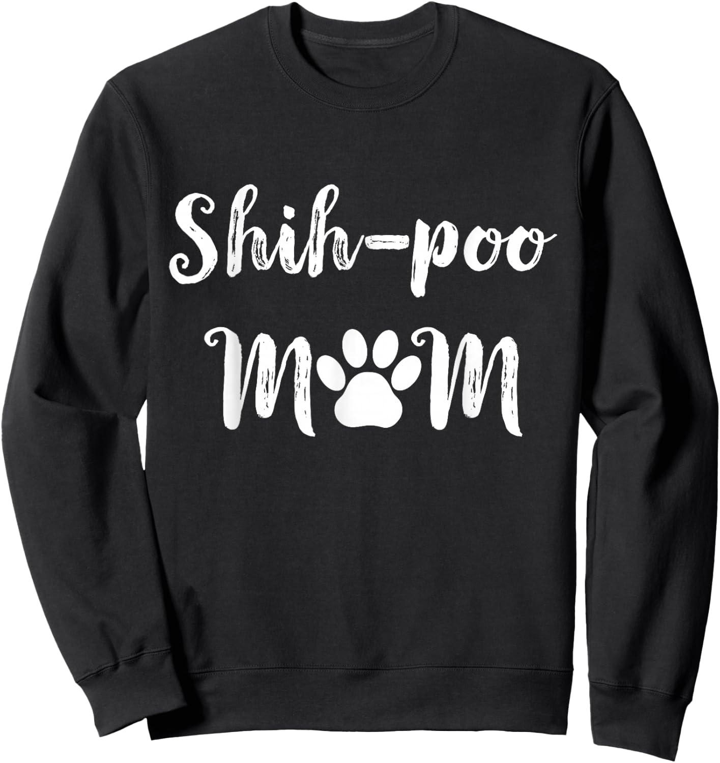 Shih-Poo Mom Dog Mom Women Shih-Poo Dog Sweatshirt - Sweatshirt | Black