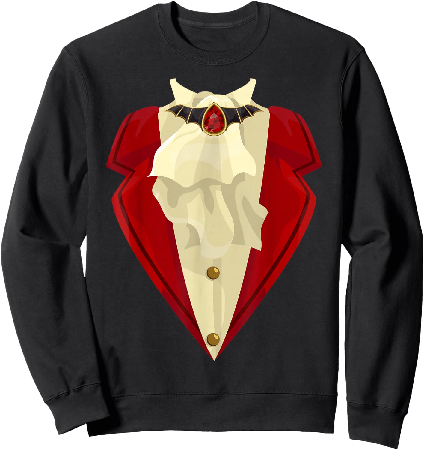 Halloween Vampire Tuxedo Costume Funny Gift Sweatshirt - Sweatshirt | Black