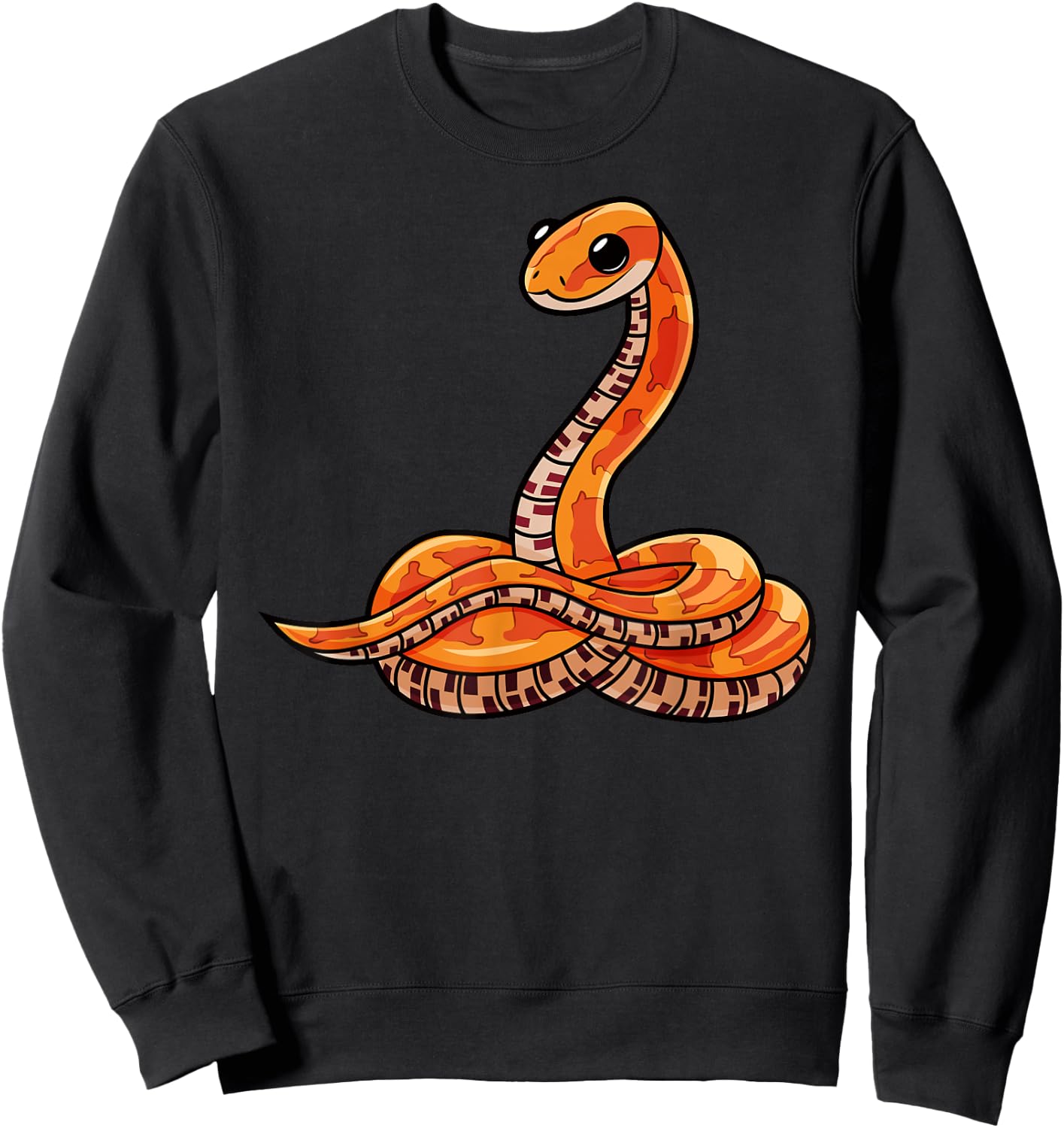 Cute Corn Snake Sweatshirt - Sweatshirt | Black