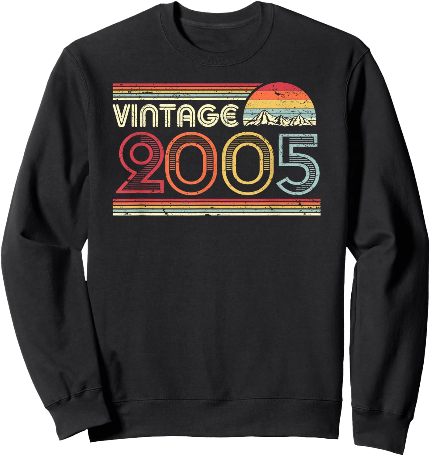 2005 Vintage Shirt, Birthday Gift . Retro Style Sweatshirt - Sweatshirt | Black