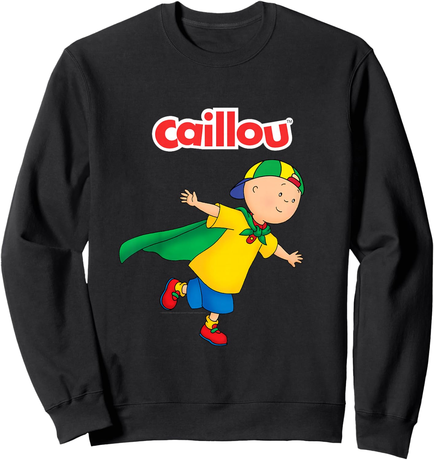 Caillou Child's T Shirt - Hero Sweatshirt - Sweatshirt | Black