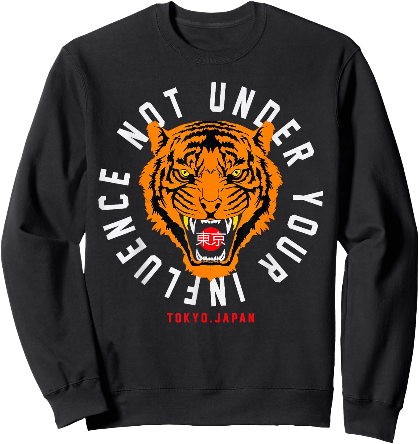 Vintage No Nonsense Tiger Tokyo Japan Rad Men Women Sweatshirt - Sweatshirt | Black
