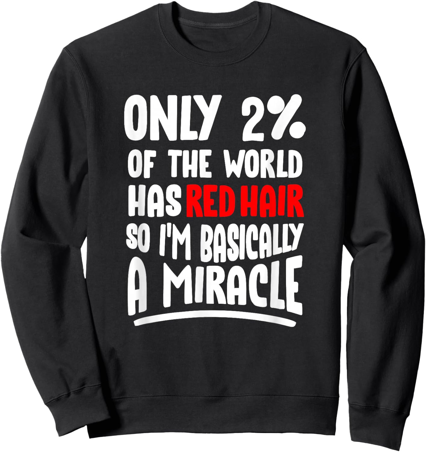 Redhead - Ginger Pride Red Hair Readhead Sweatshirt - Sweatshirt | Black