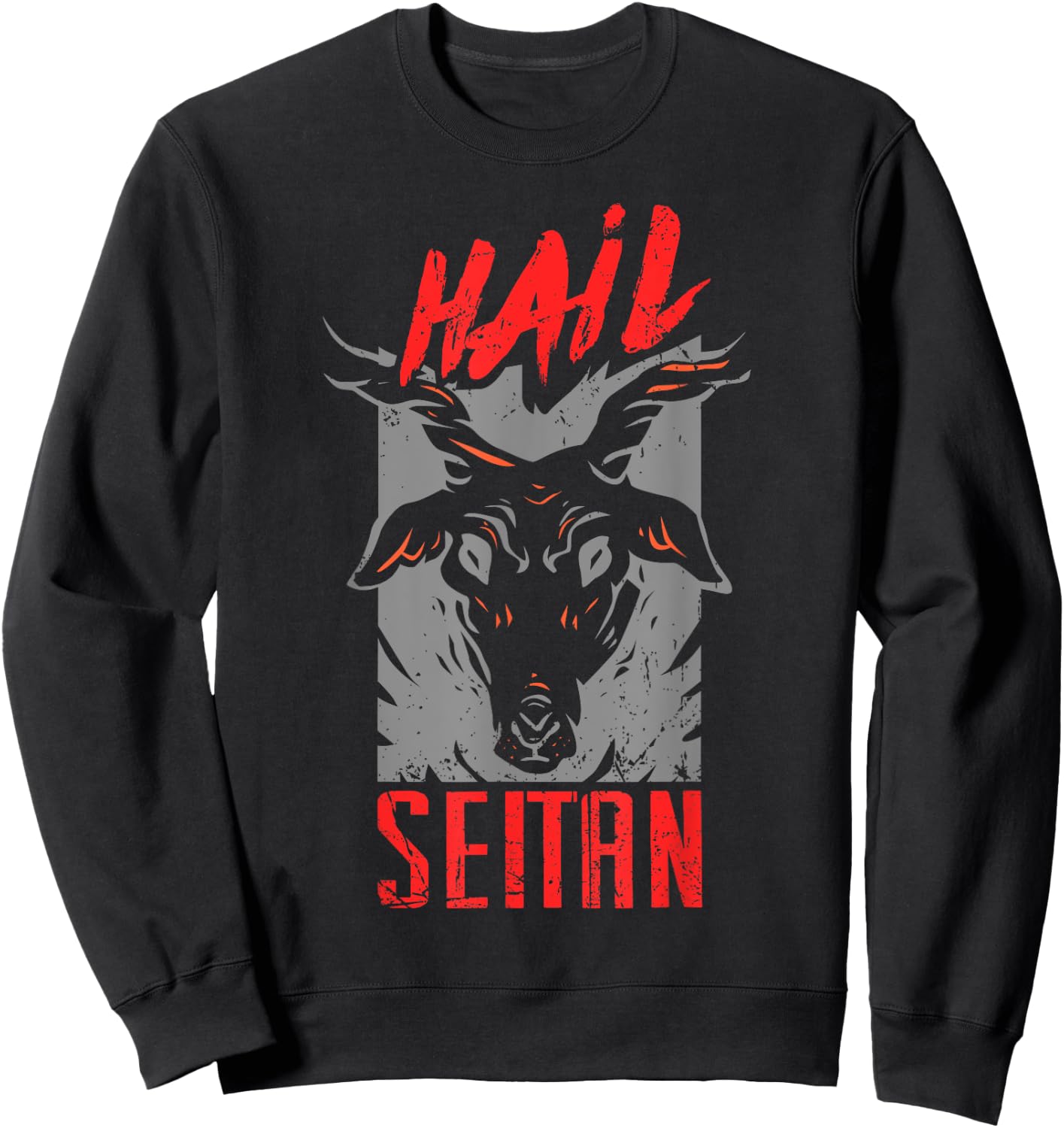 Seitanist Hail Seitan Go Vegan Protein Food Herbivore Shirt Sweatshirt - Sweatshirt | Black