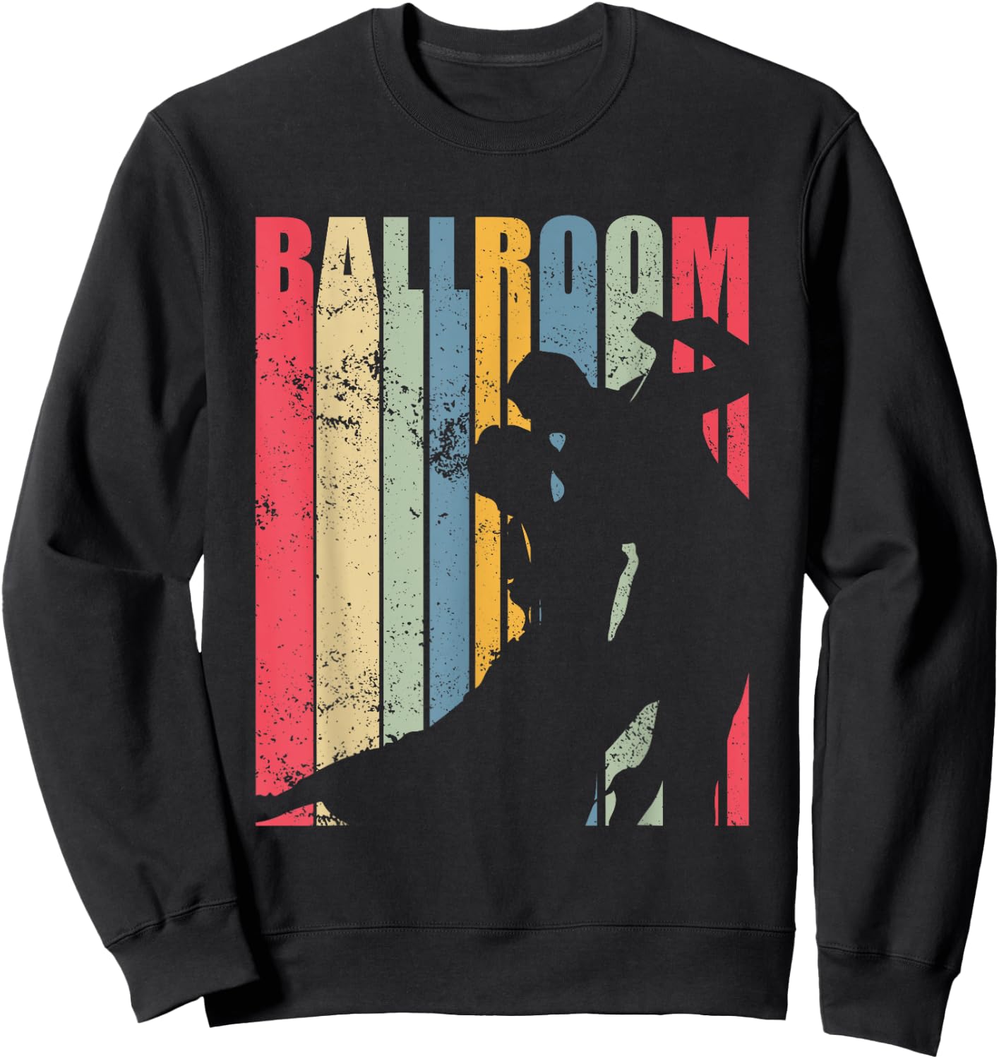 Ballroom Dancing Partner Line Of Dance Ballet Dancer Sweatshirt - Sweatshirt | Black