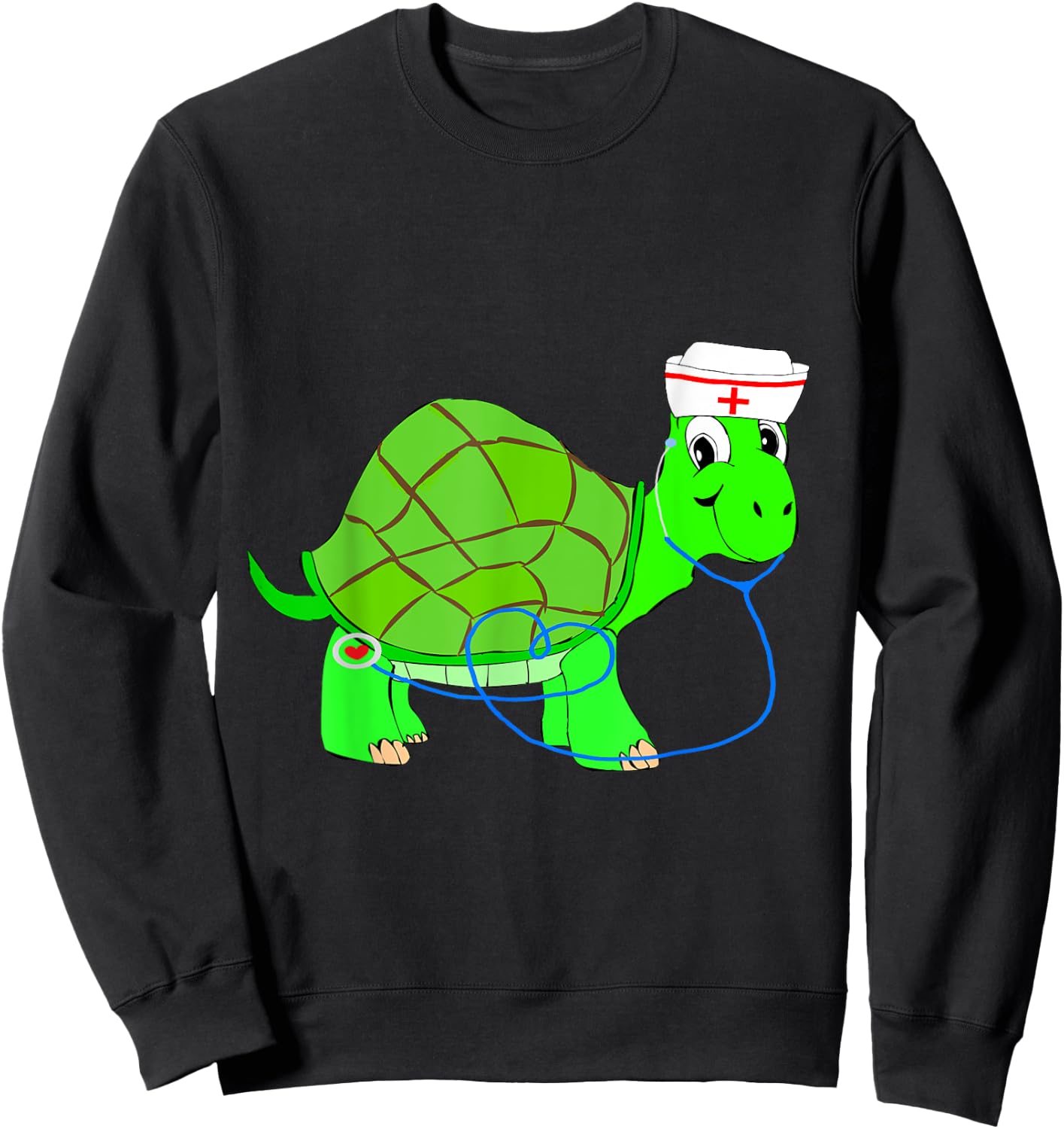 Doctor Tortoise Sea Turtle Nurse Sweatshirt - Sweatshirt | Black