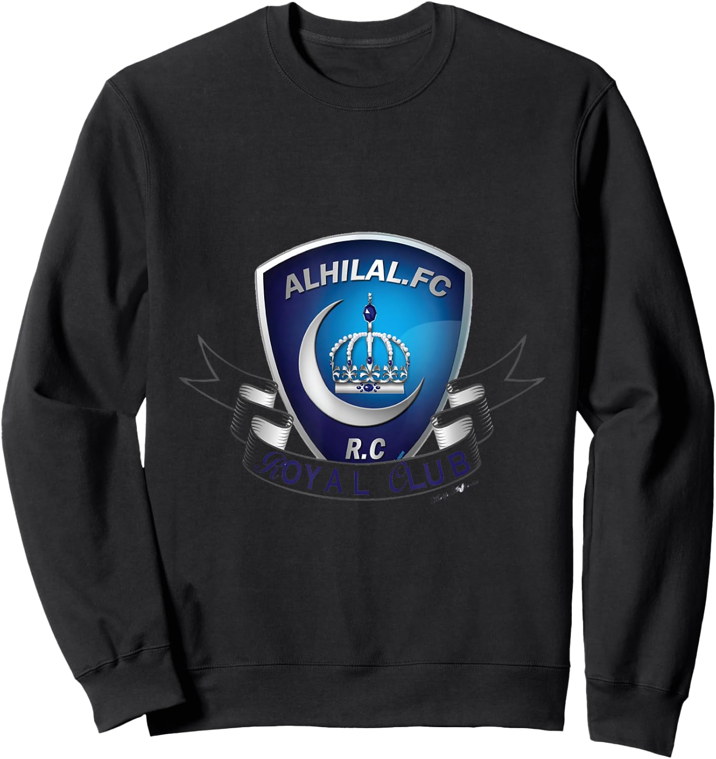 Al-Hilal Soccer football Saudi Team Fan Alhilal Sweatshirt - Sweatshirt | Black