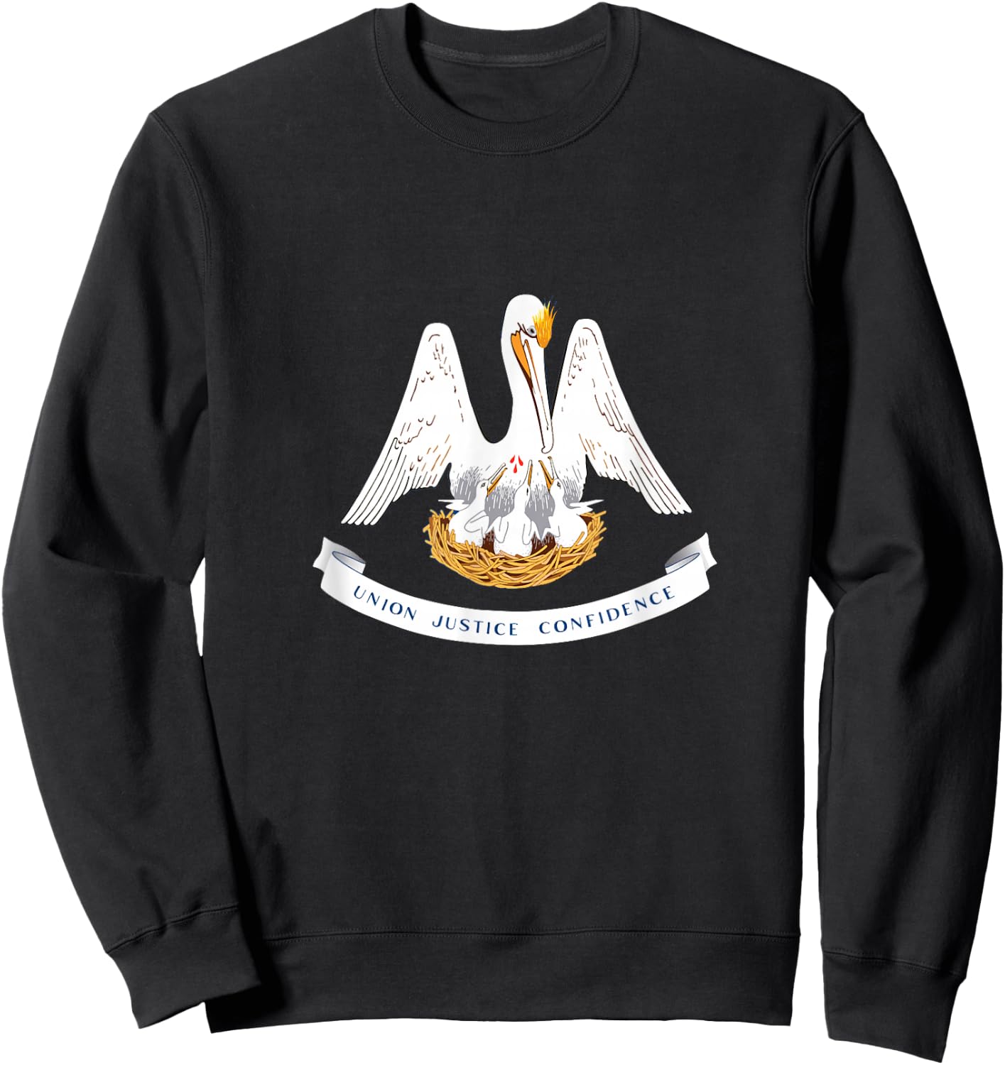 Louisiana State Flag Sweatshirt - Sweatshirt | Black