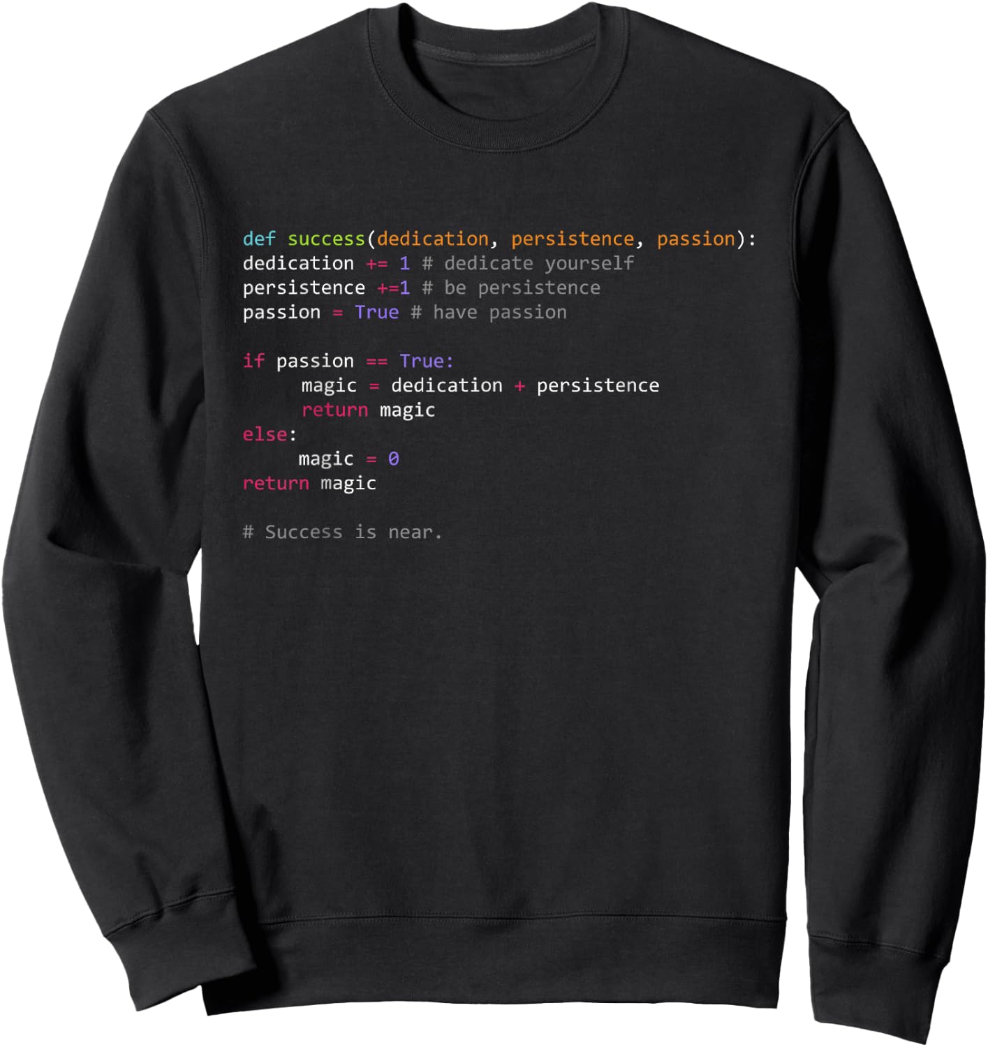 Python Code Programming Syntax Computer Geek Sweatshirt - Sweatshirt | Black