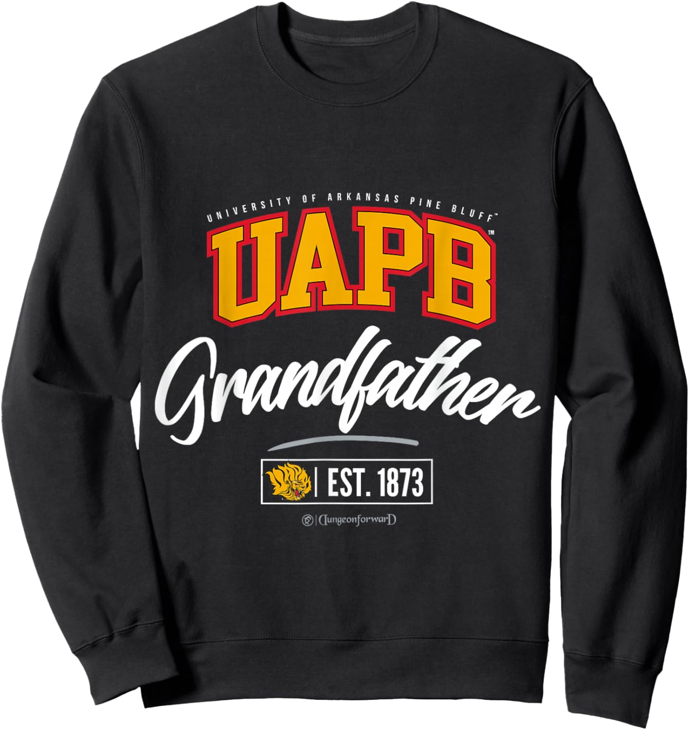 University of Arkansas at Pine Bluff - UAPB HBCU Grandfather Sweatshirt - Sweatshirt | Black