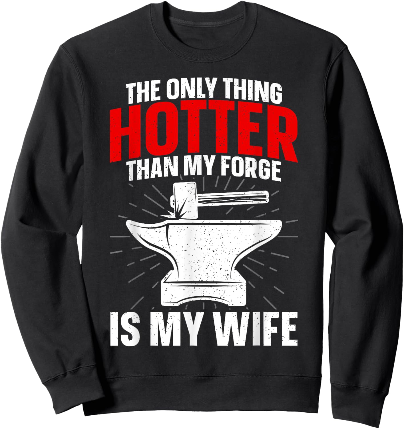 Funny Blacksmith Art Boys Blacksmithing Tool Forging Sweatshirt - Sweatshirt | Black