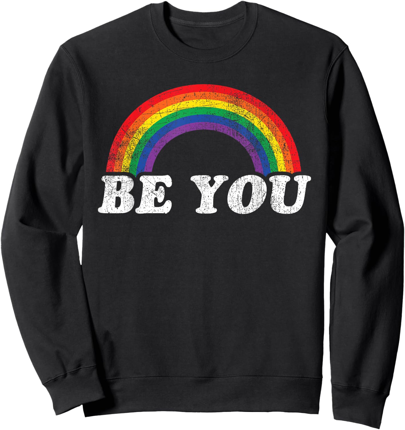 Gay Pride Rainbow Gift Sweatshirt - Sweatshirt | Black