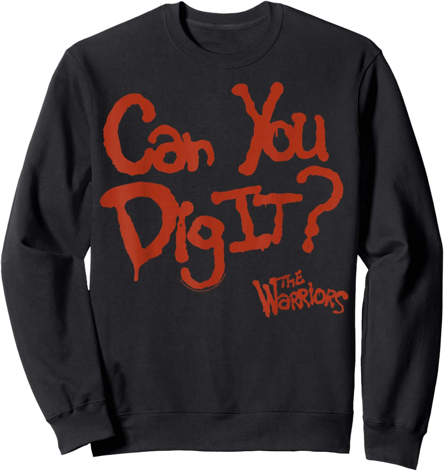 The Warriors Can You Dig It Quote Small Sweatshirt - Sweatshirt | Black