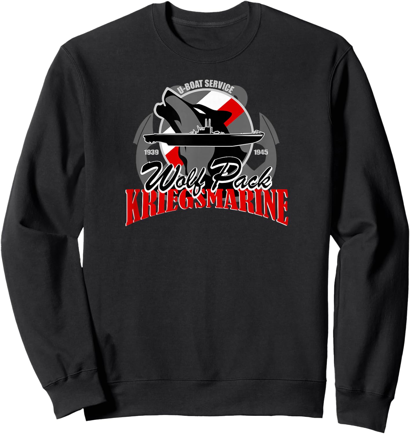 U-boat - Wolf Pack Kriegsmarine Sweatshirt - Sweatshirt | Black