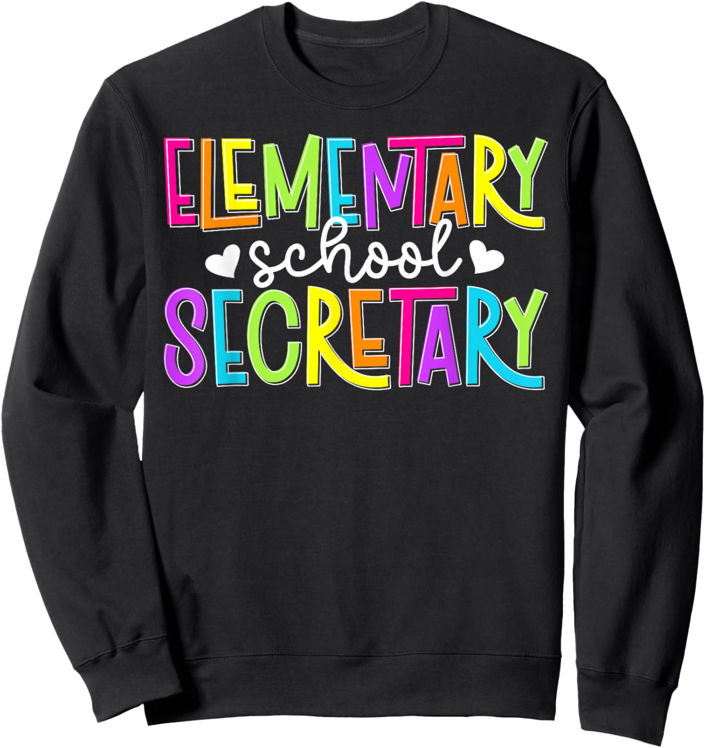 Elementary Secretary Boho Elementary Secretaries Sweatshirt - Sweatshirt | Black