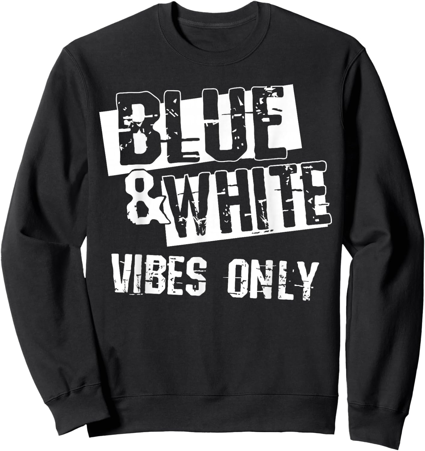 Blue and White Game Day Group Shirt for High School Football Sweatshirt - Sweatshirt | Black