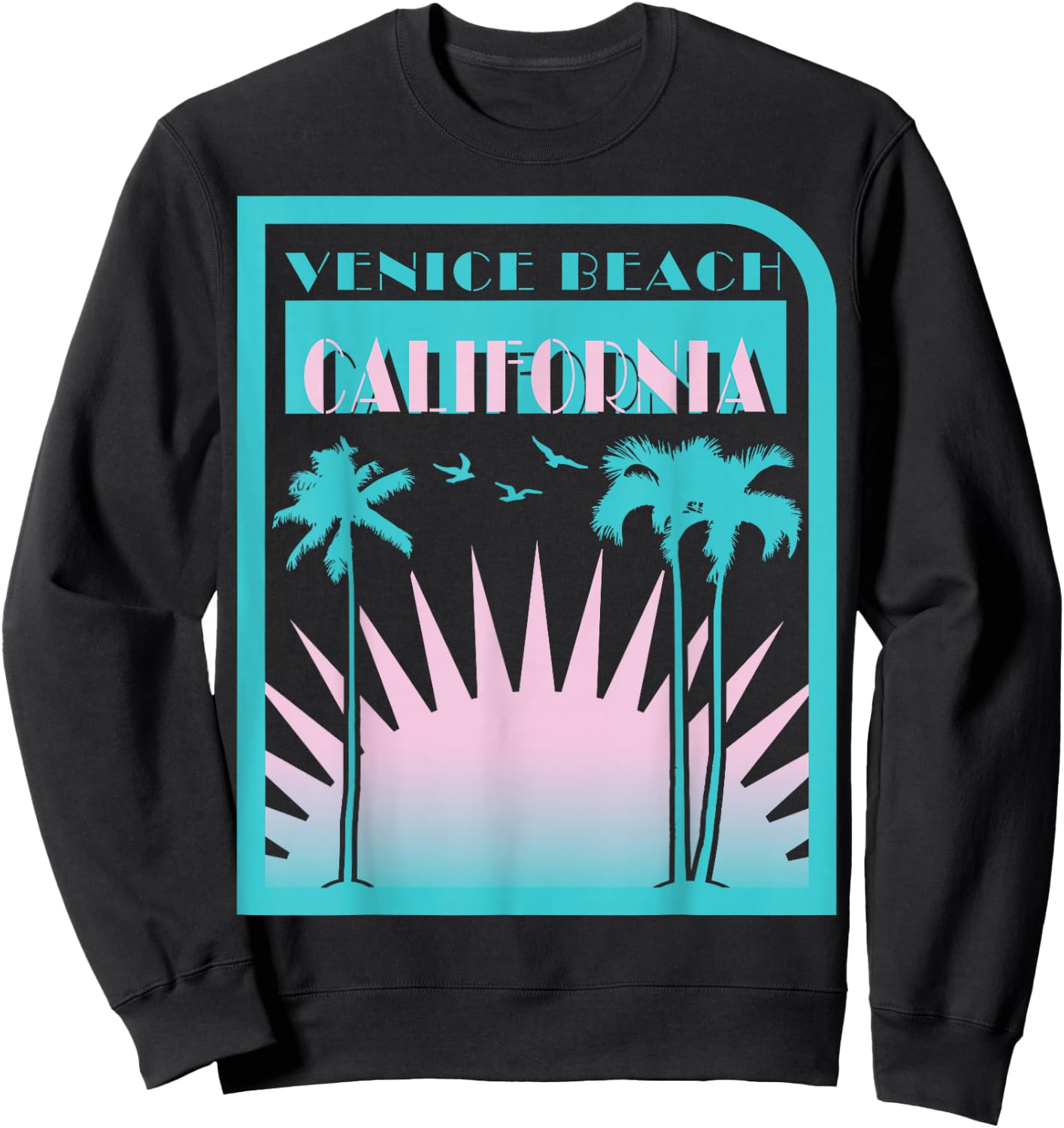 Venice Beach Muscle T shirts Women Sweatshirt - Sweatshirt | Black