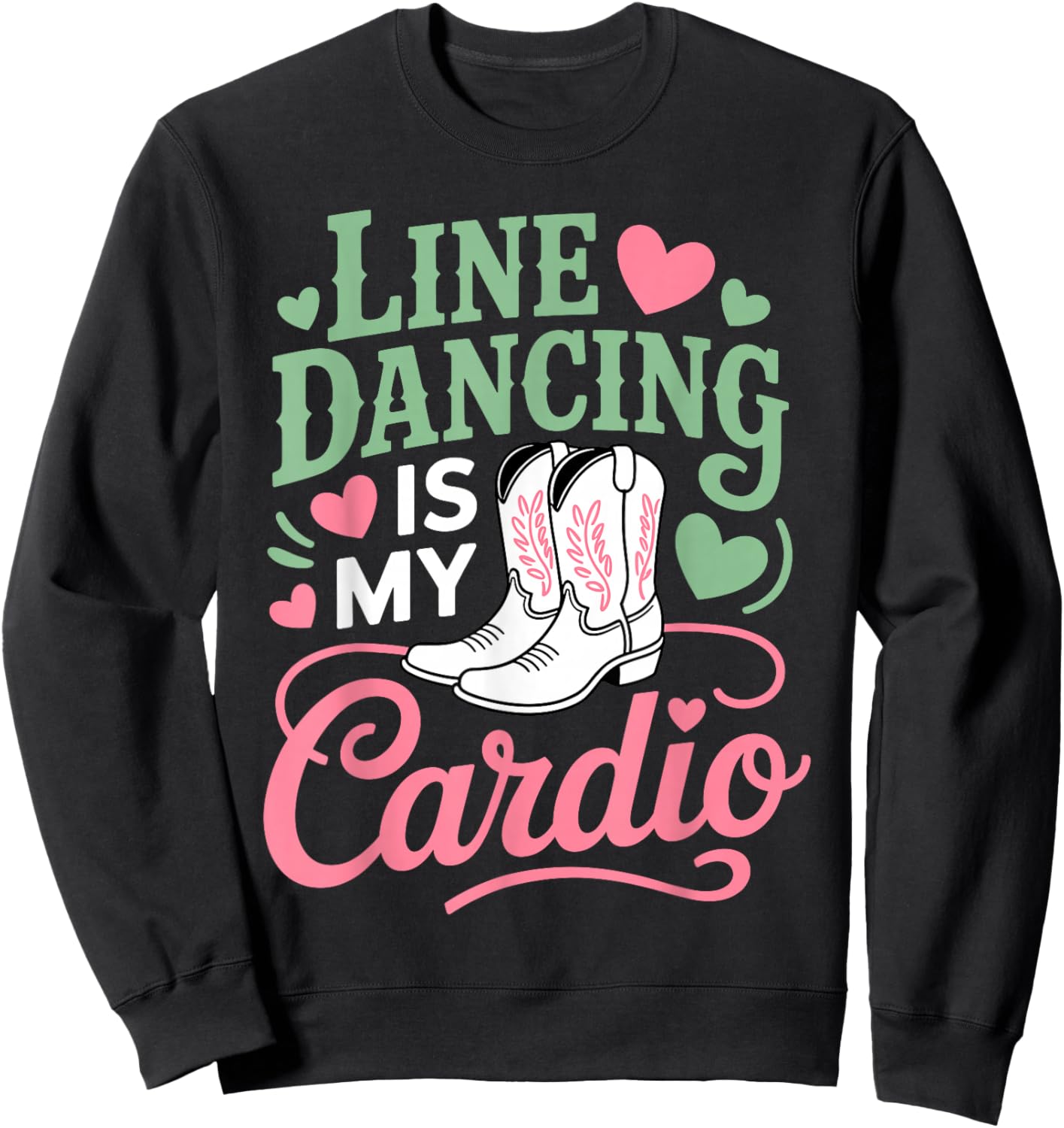 Line Dance Art Women Line Dancing Line Dance Lover Sweatshirt - Sweatshirt | Black