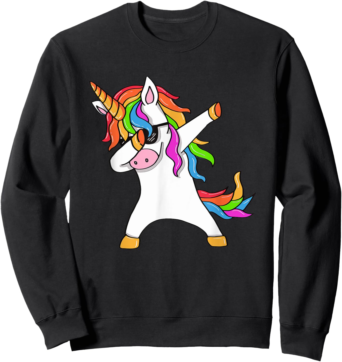 Dabbing Unicorn - Unicorn Dab - Unicorn Gift Sweatshirt - Sweatshirt | Black