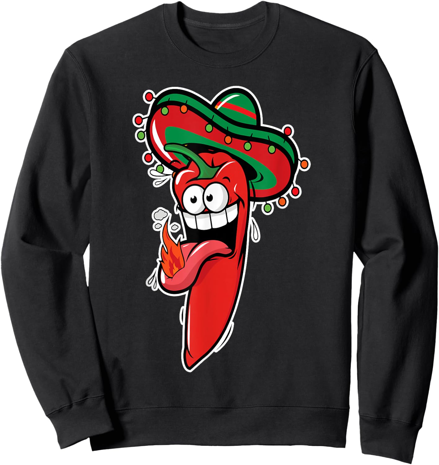 Hot Jalapeno - Chili Pepper Mexican Gift Sweatshirt - Sweatshirt | Black