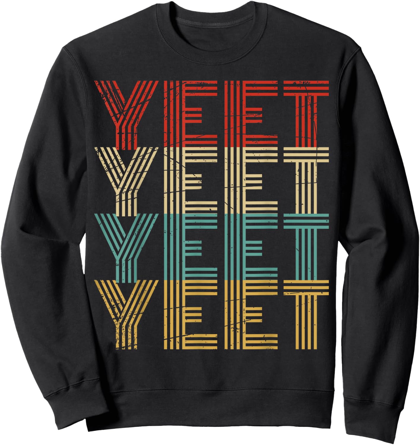 Yeet Kid's Trendy Yeeting Meme Slogan Urban Youth Slang Sweatshirt - Sweatshirt | Black