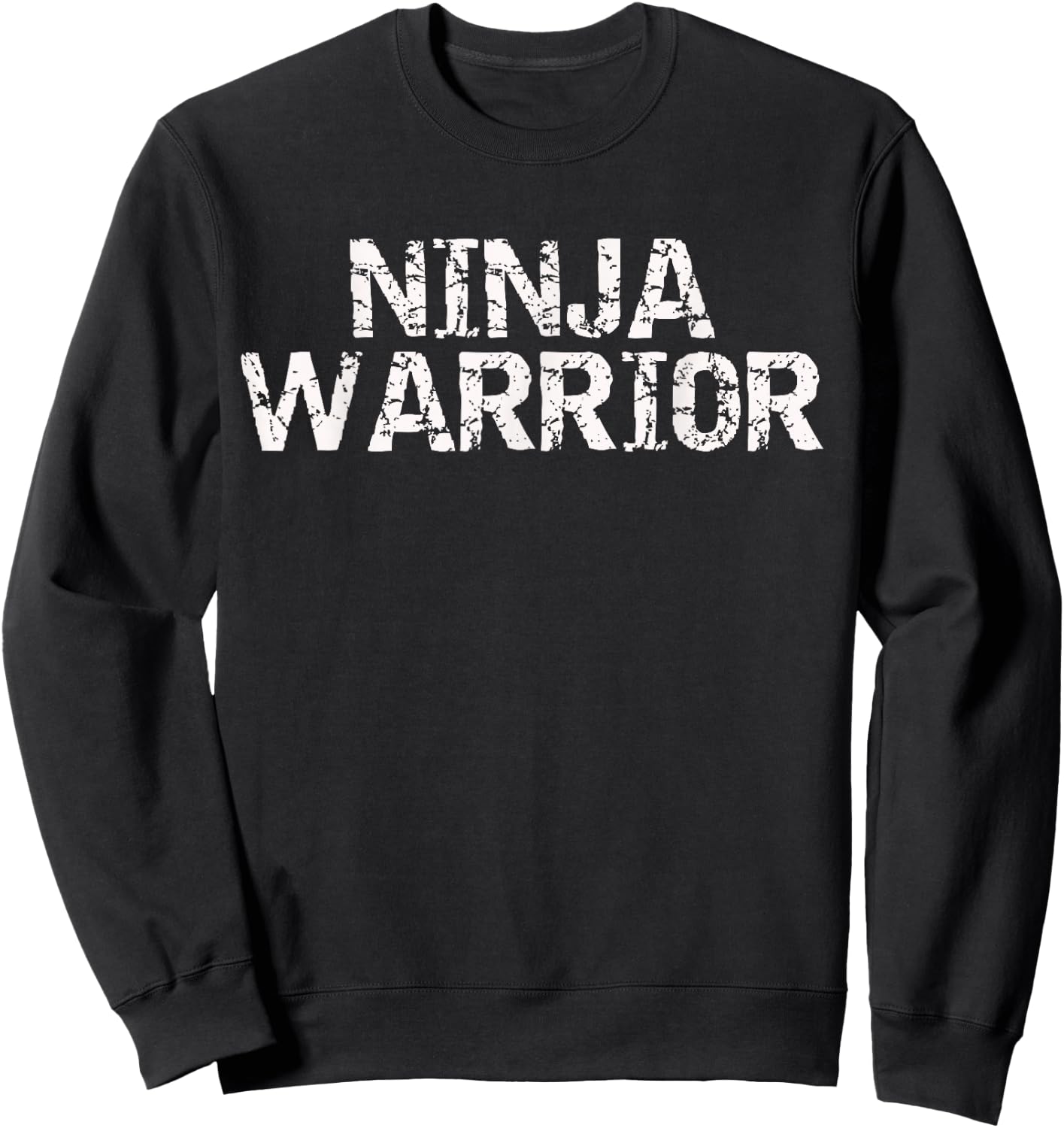 Ninja Warrior Kids White Text shirt Sweatshirt - Sweatshirt | Black
