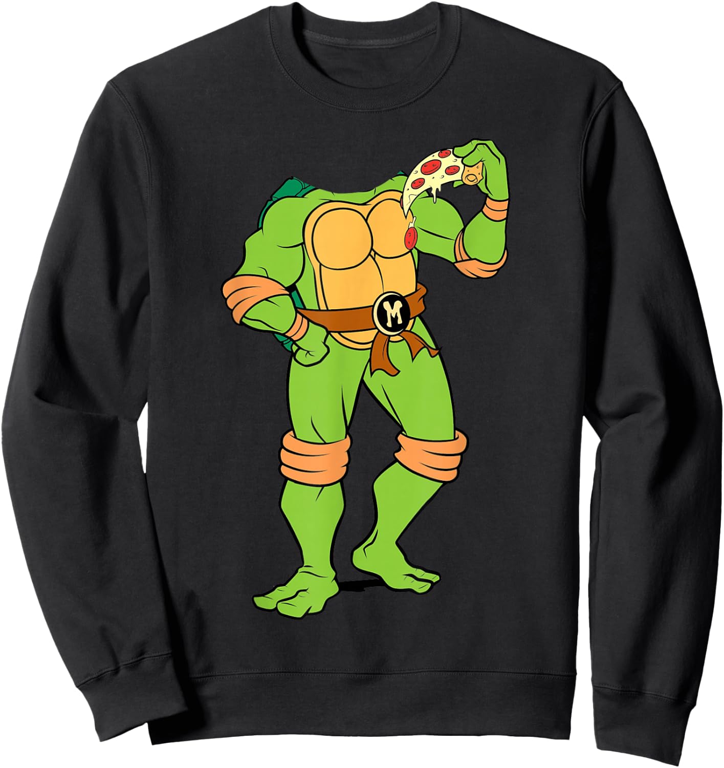 TMNT Michelangelo Headless Sweatshirt - Sweatshirt | Black