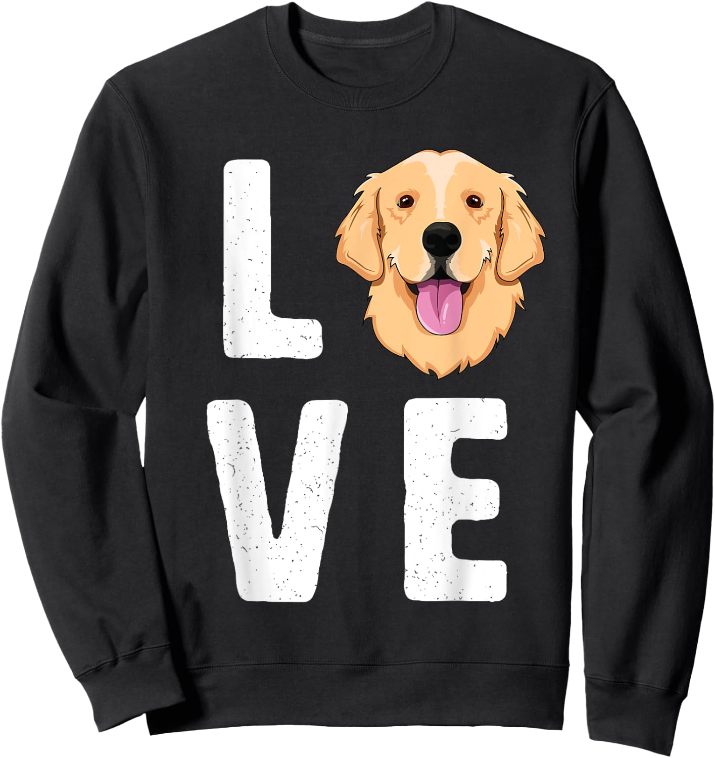 LOVE Golden Retrievers SHIRT KIds Dog Pet Gift Sweatshirt - Sweatshirt | Black