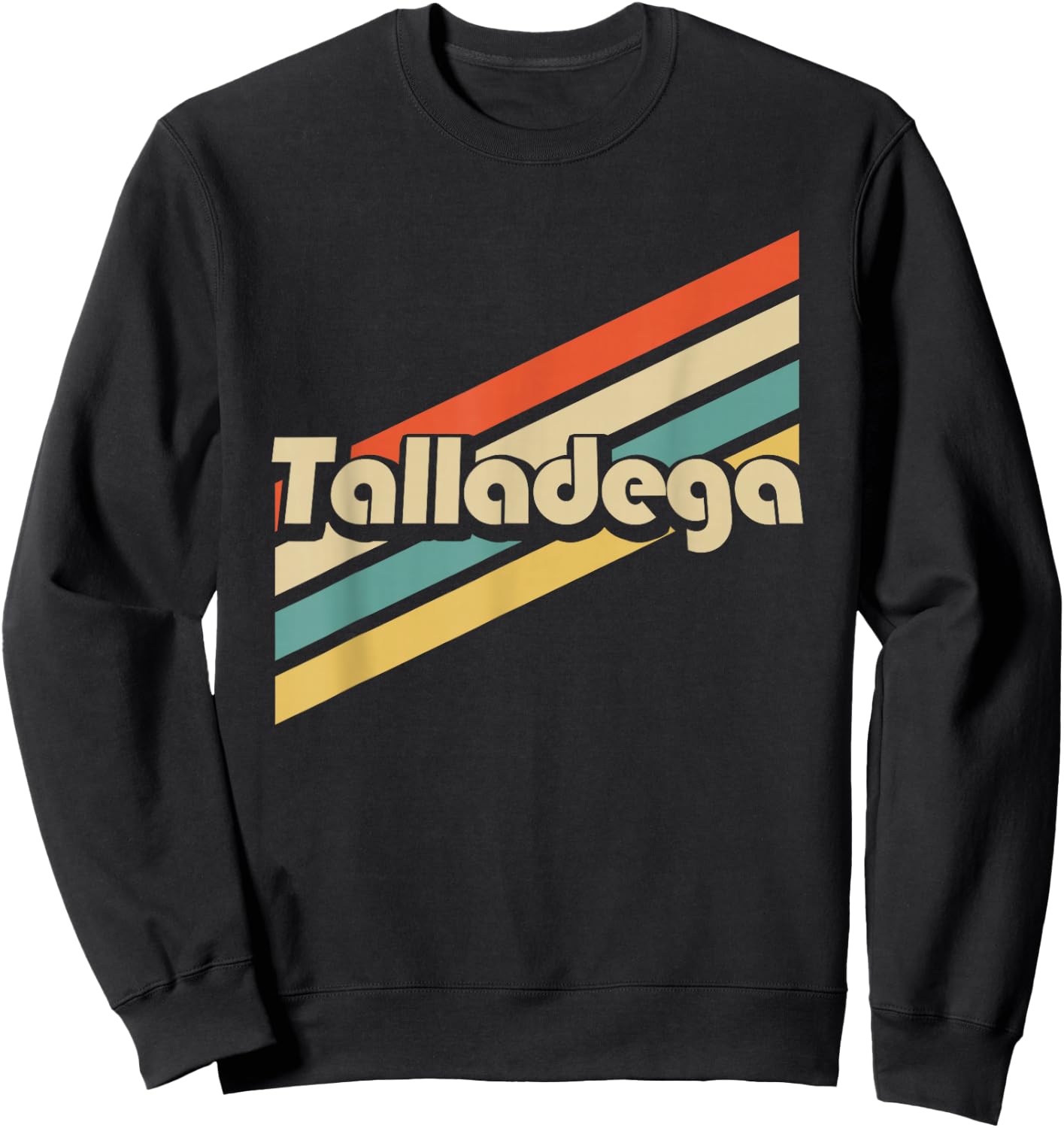 Vintage 80s Talladega Alabama Sweatshirt - Sweatshirt | Black