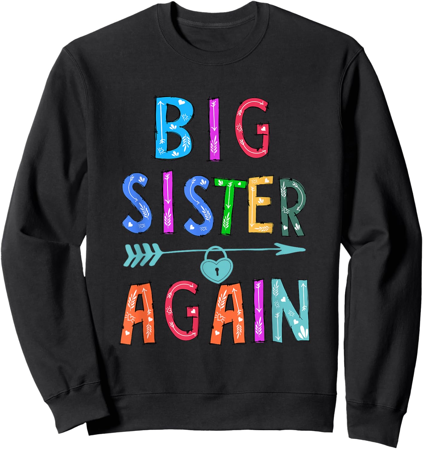 Big Sister Again Sweatshirt - Sweatshirt | Black