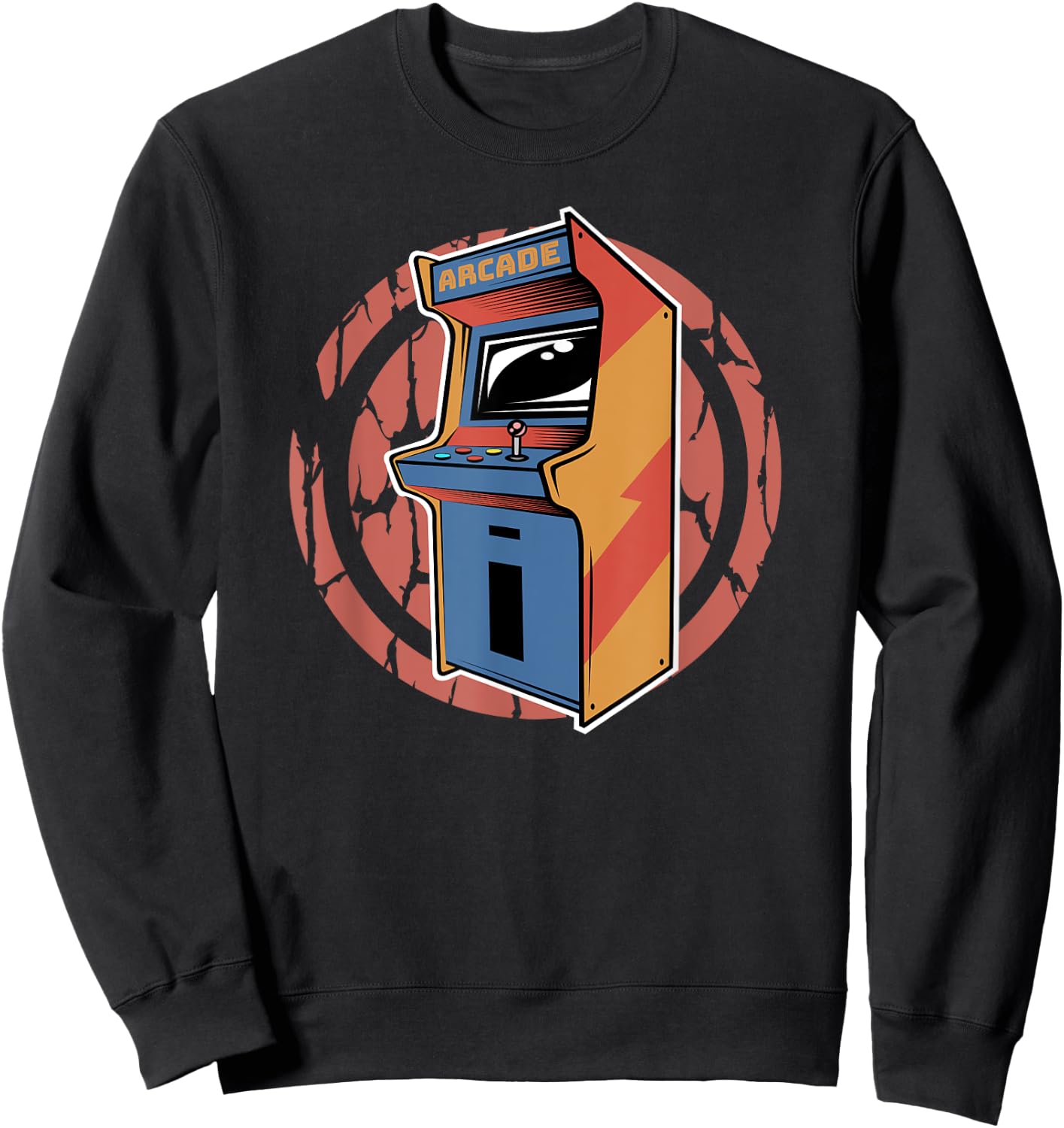 Arcade Video Game Machine | 80s Retro Gaming Shirt Sweatshirt - Sweatshirt | Black