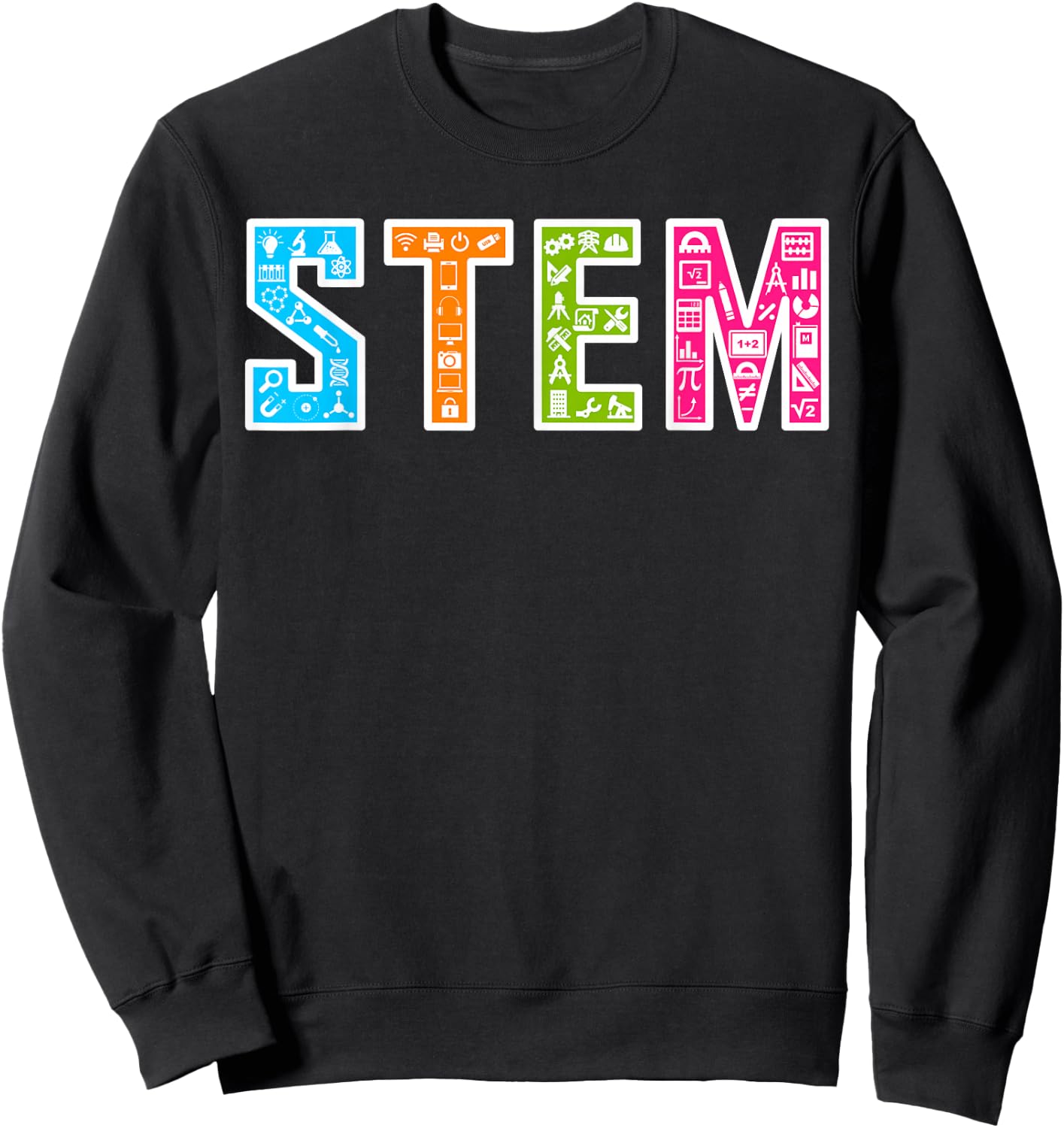 Kid's STEM Shirt and STEM Shirt Sweatshirt - Sweatshirt | Black
