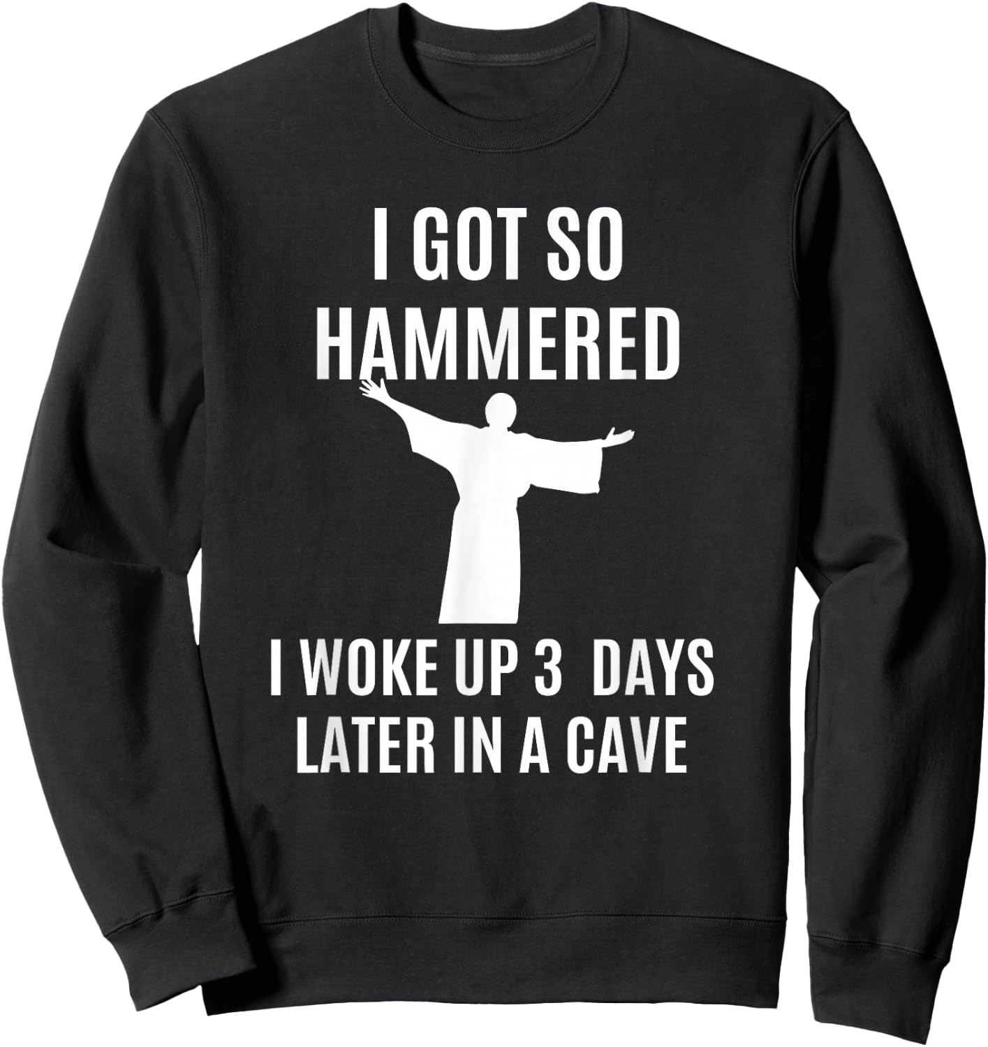 Religious Easter T Shirt Women Funny Church Gifts Jesus Sweatshirt - Sweatshirt | Black