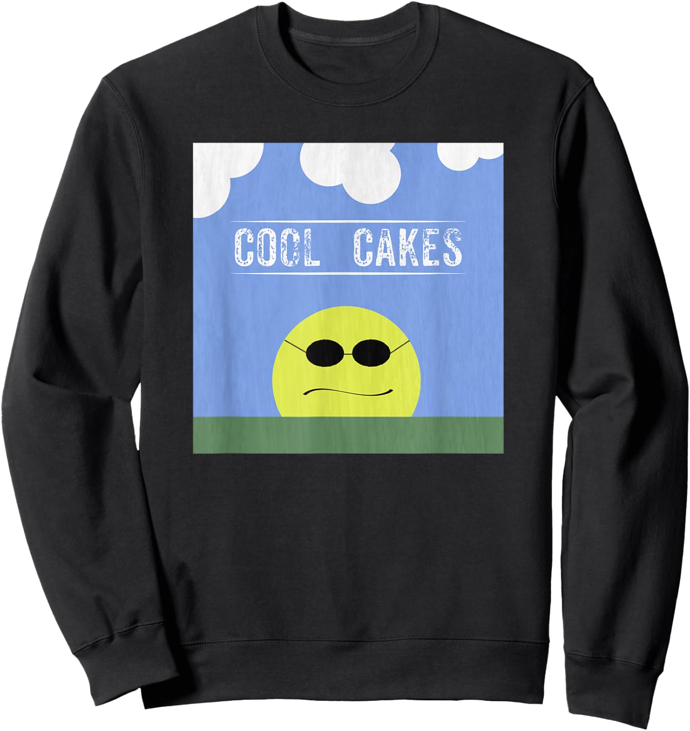 Cool Cakes Shirt | Thrift Store Weird Gift Novelty Sweatshirt - Sweatshirt | Black