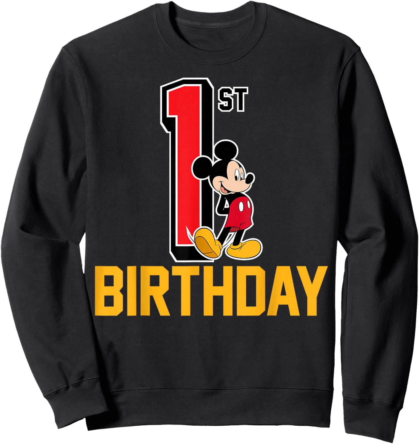 Disney - Mickey Mouse My 1st Birthday Sweatshirt - Sweatshirt | Black