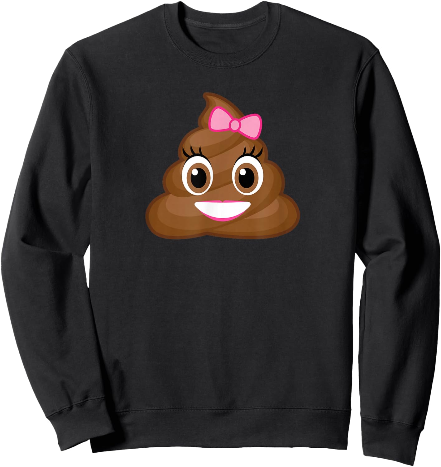 Cute Poop Sweatshirt - Sweatshirt | Black