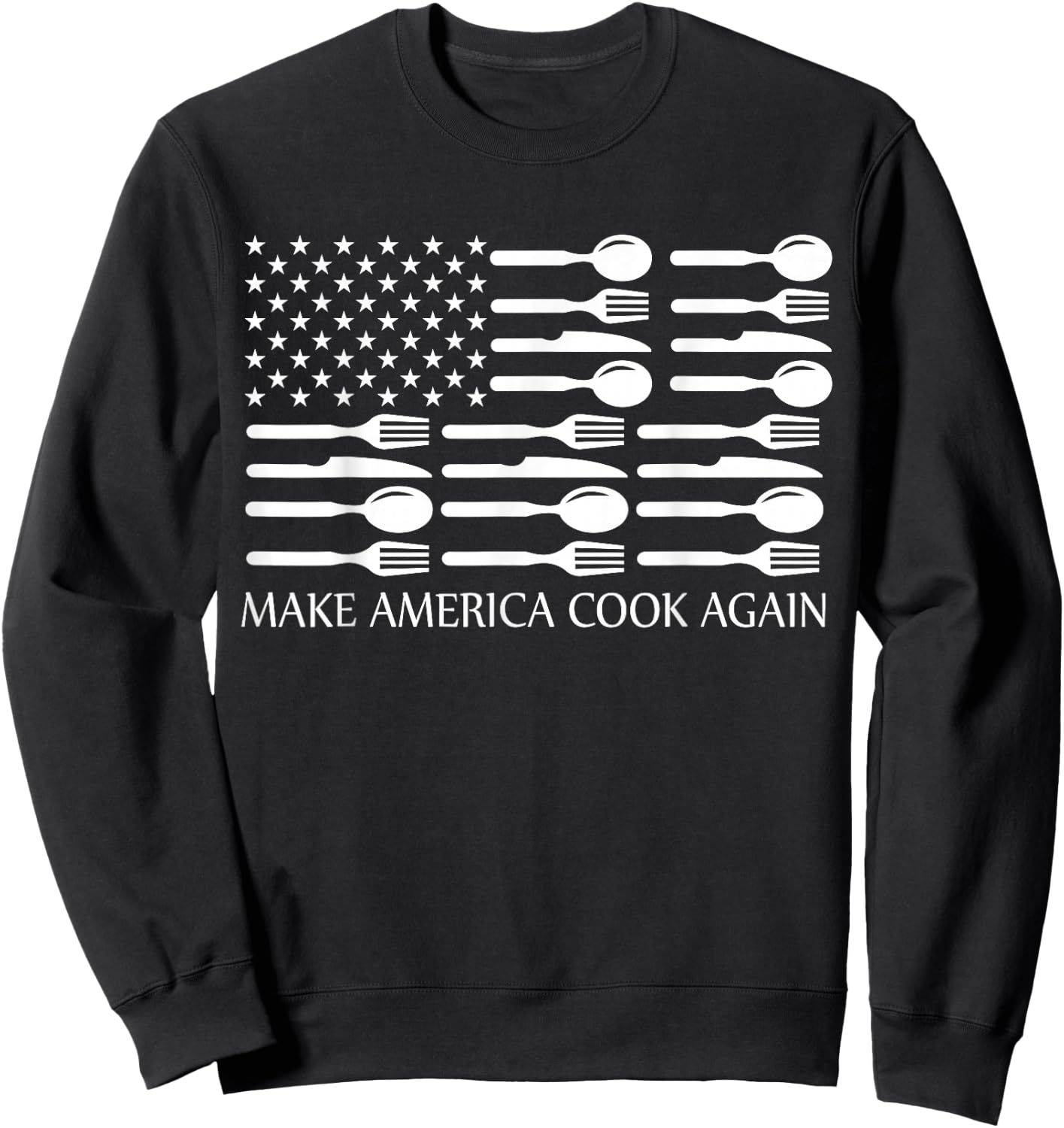 Make America Cook Again Cooking Chef Sweatshirt - Sweatshirt | Black