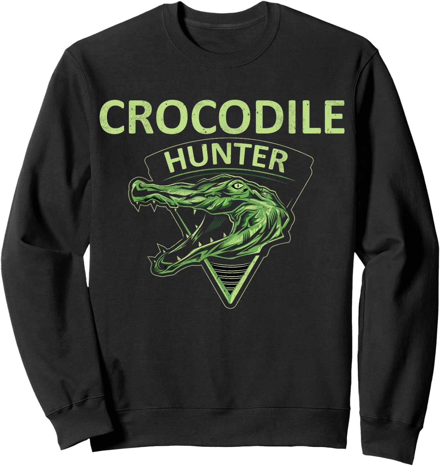 Crocodile Hunter Reptile Huntsman Sweatshirt - Sweatshirt | Black