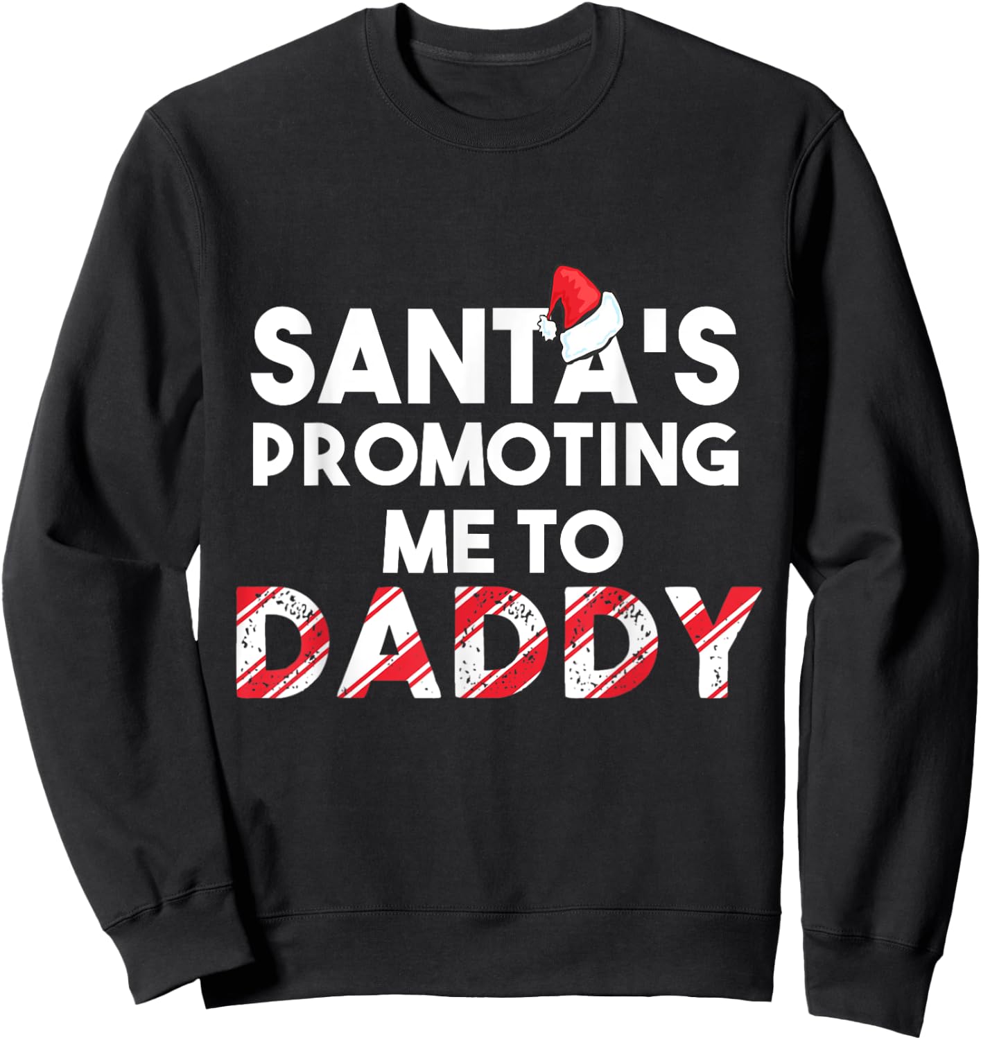 Christmas Pregnancy Announcement - New Dad Gift Sweatshirt - Sweatshirt | Black
