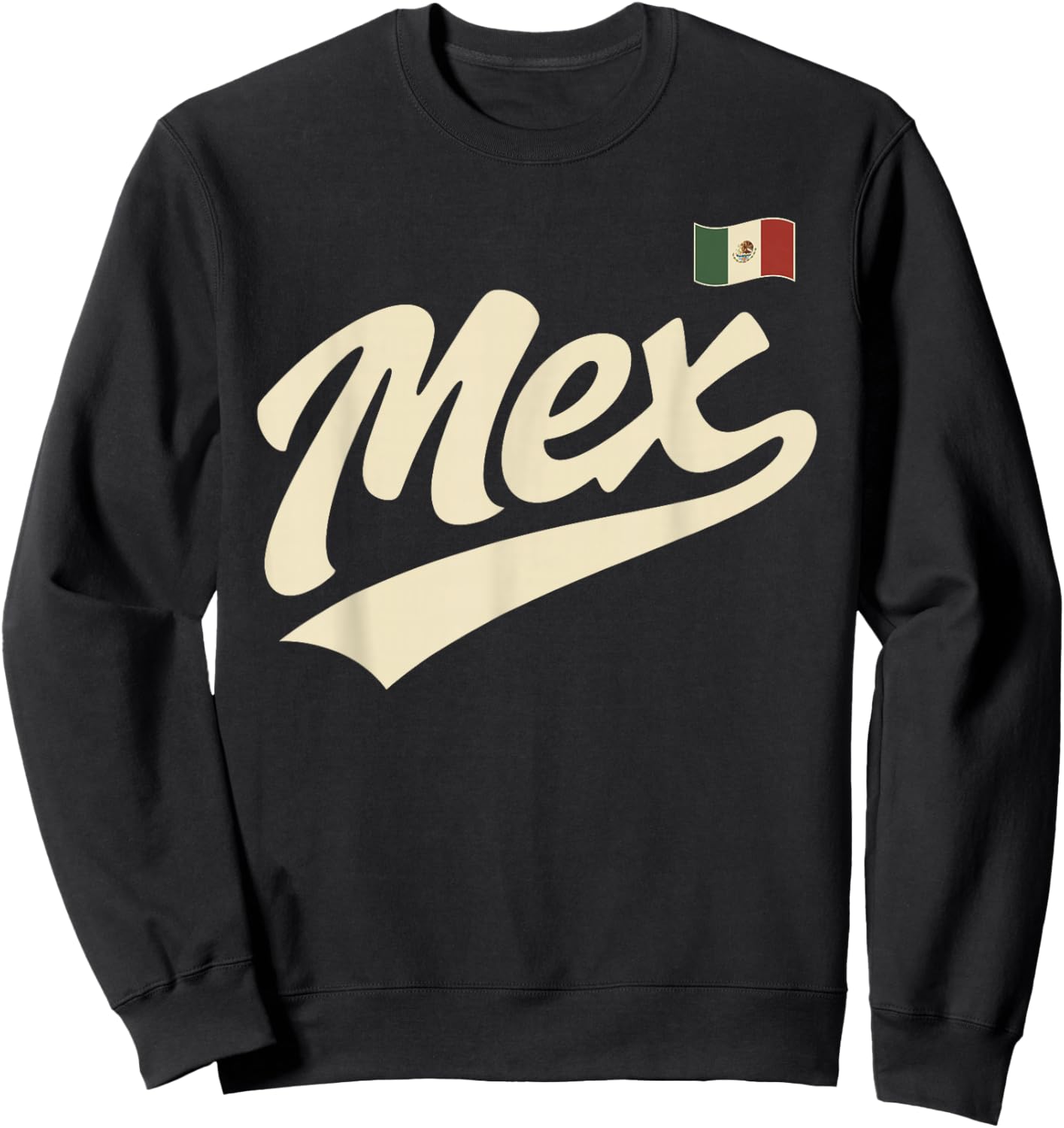 Mexico Vintage Script Fan Sweatshirt - Sweatshirt | Black