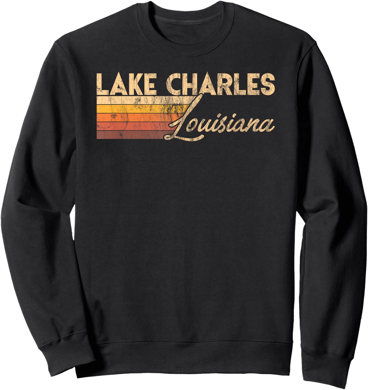 Lake Charles Louisiana Sweatshirt - Sweatshirt | Black